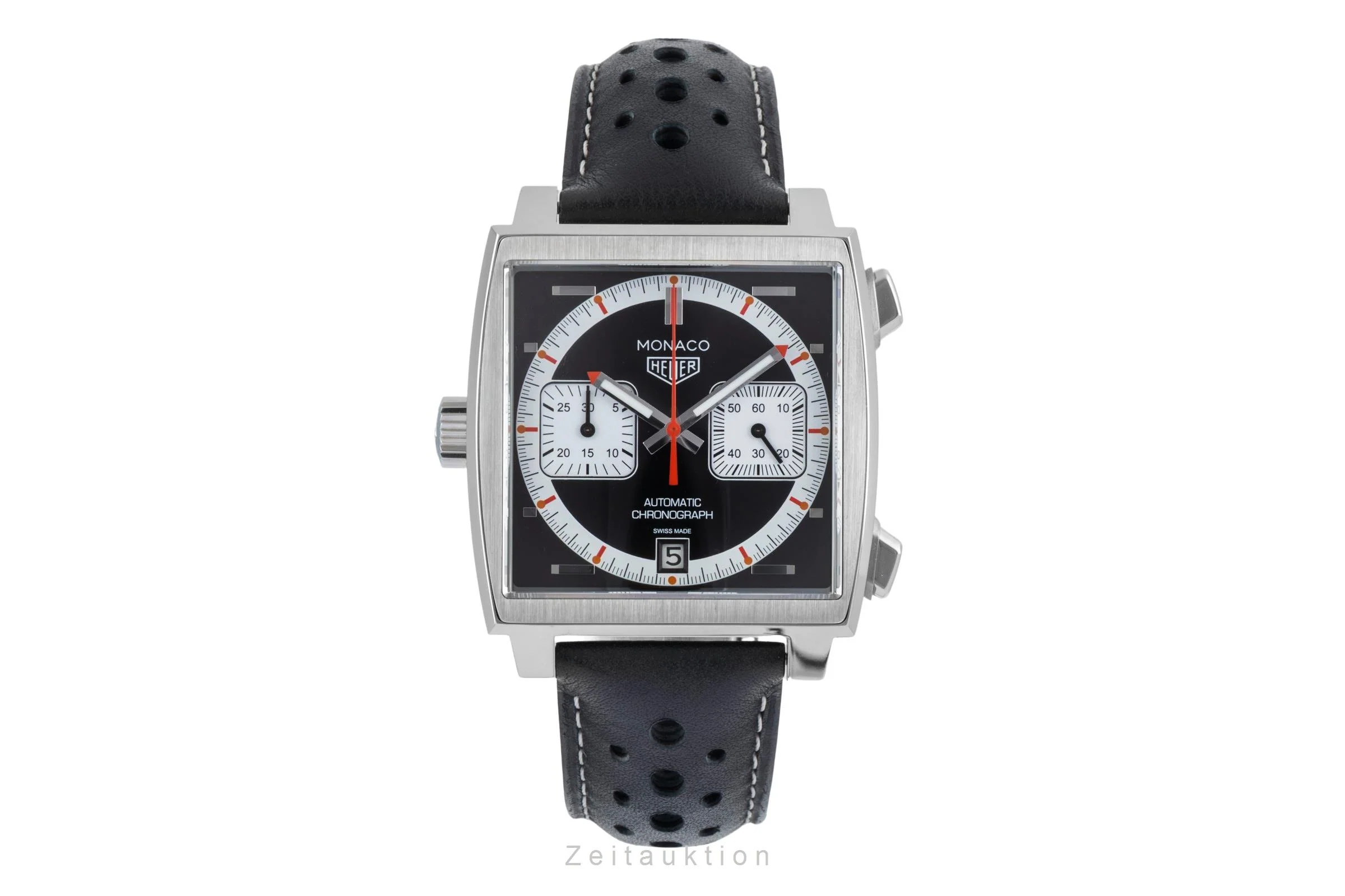 Tag Heuer Monaco chronograph steel automatic men's watch CAW211Y.FC6469 Limited  [2506993] - Image 5