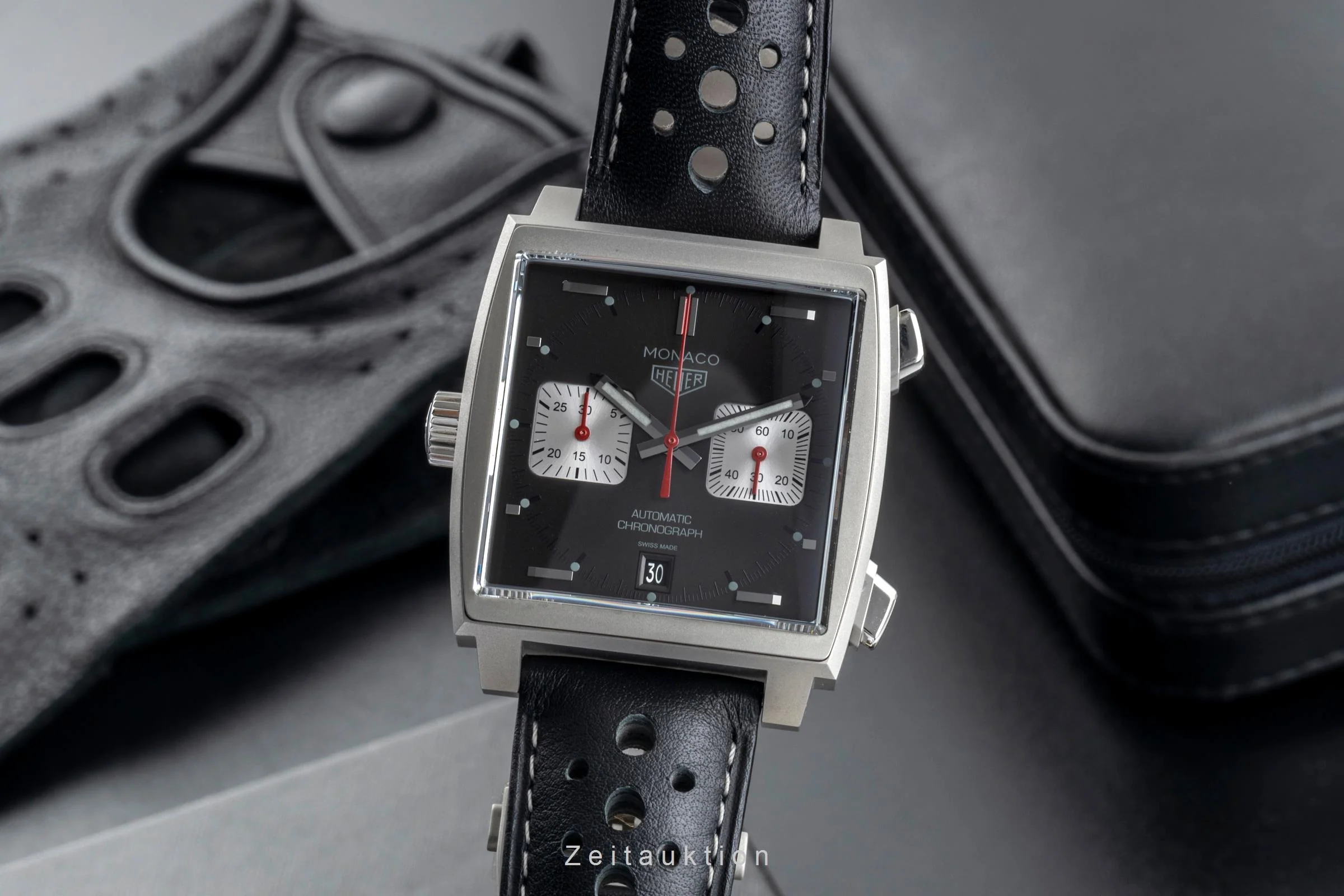 Tag Heuer Monaco chronograph steel automatic men's watch CAW211Z.FC6470 Limited  [2506995] - Image 2