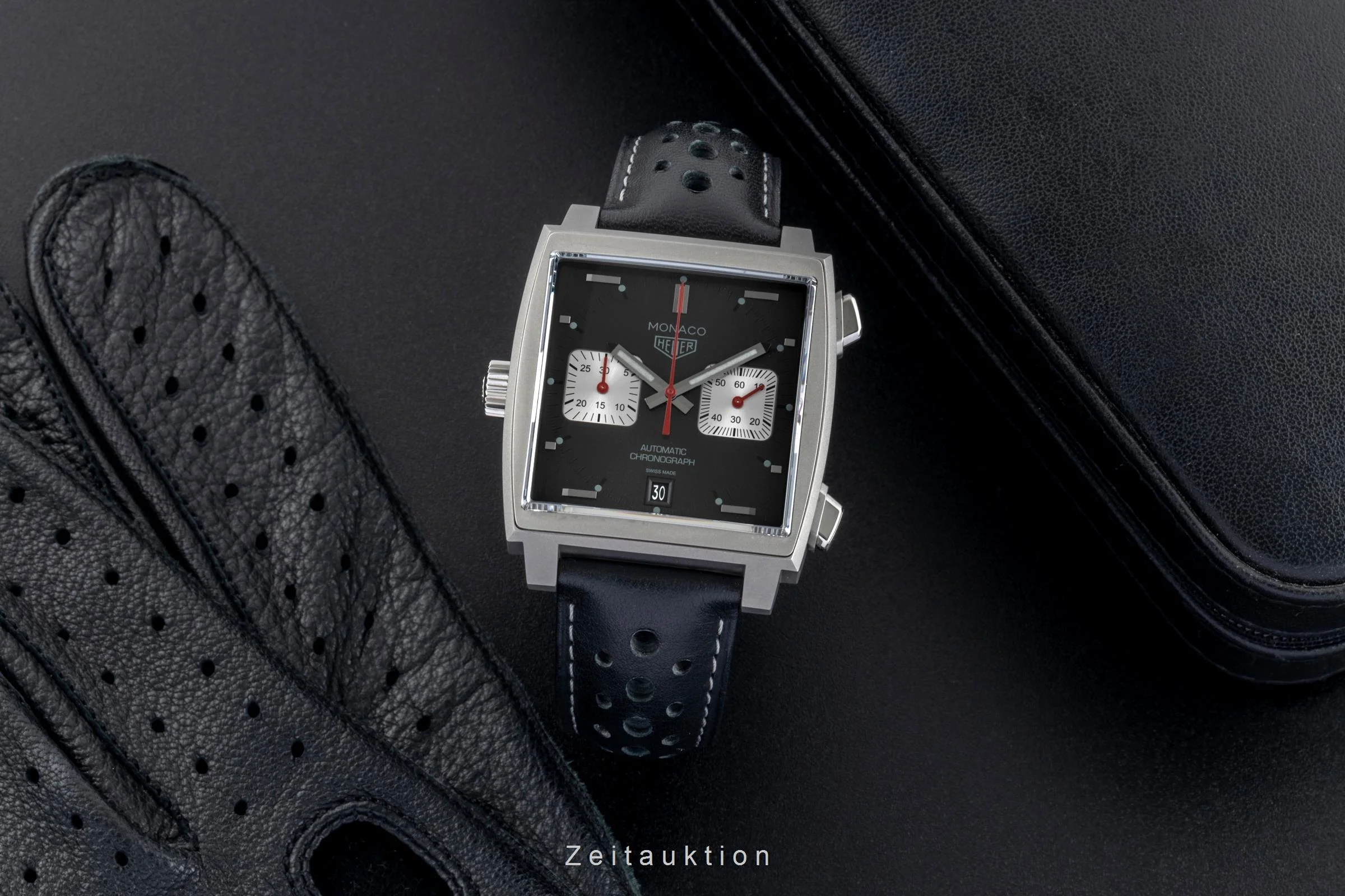 Tag Heuer Monaco chronograph steel automatic men's watch CAW211Z.FC6470 Limited  [2506995] - Image 4
