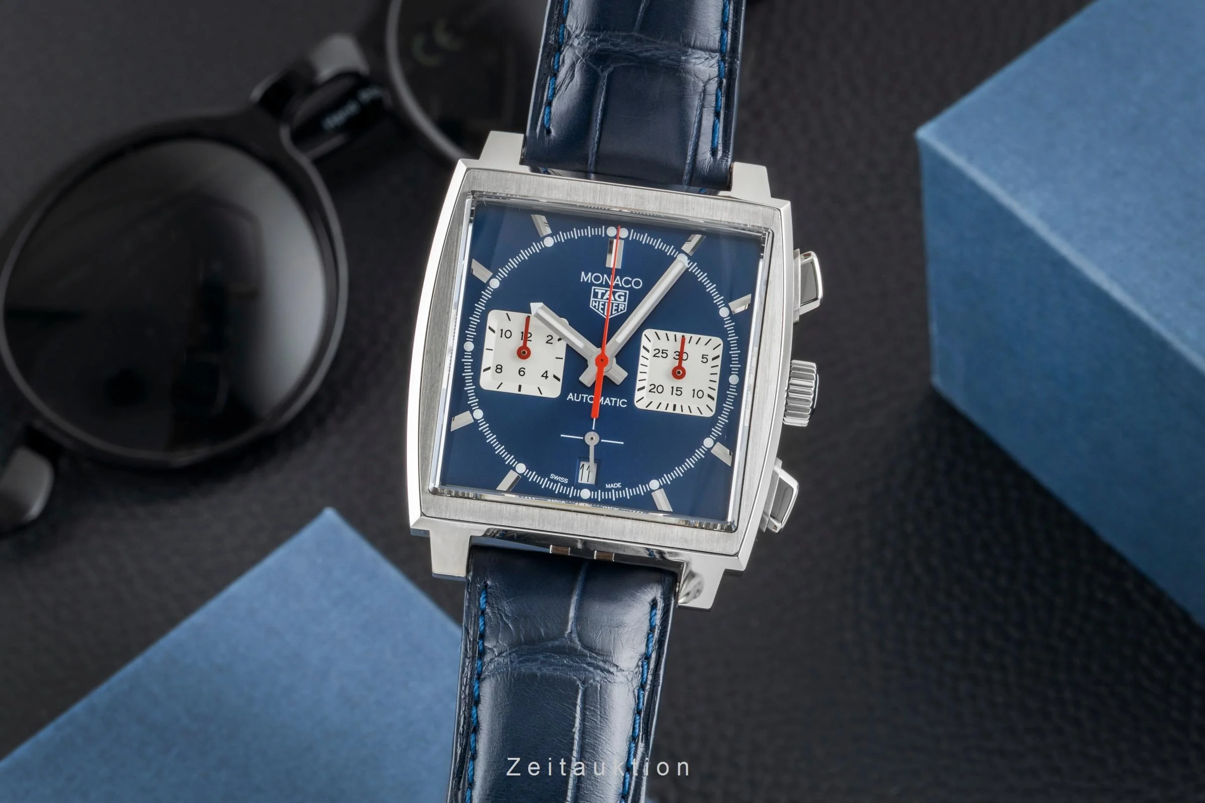 Tag Heuer Monaco chronograph steel automatic men's watch CBL2111.FC6453 LP: 8250EUR  [2601201] - Image 2