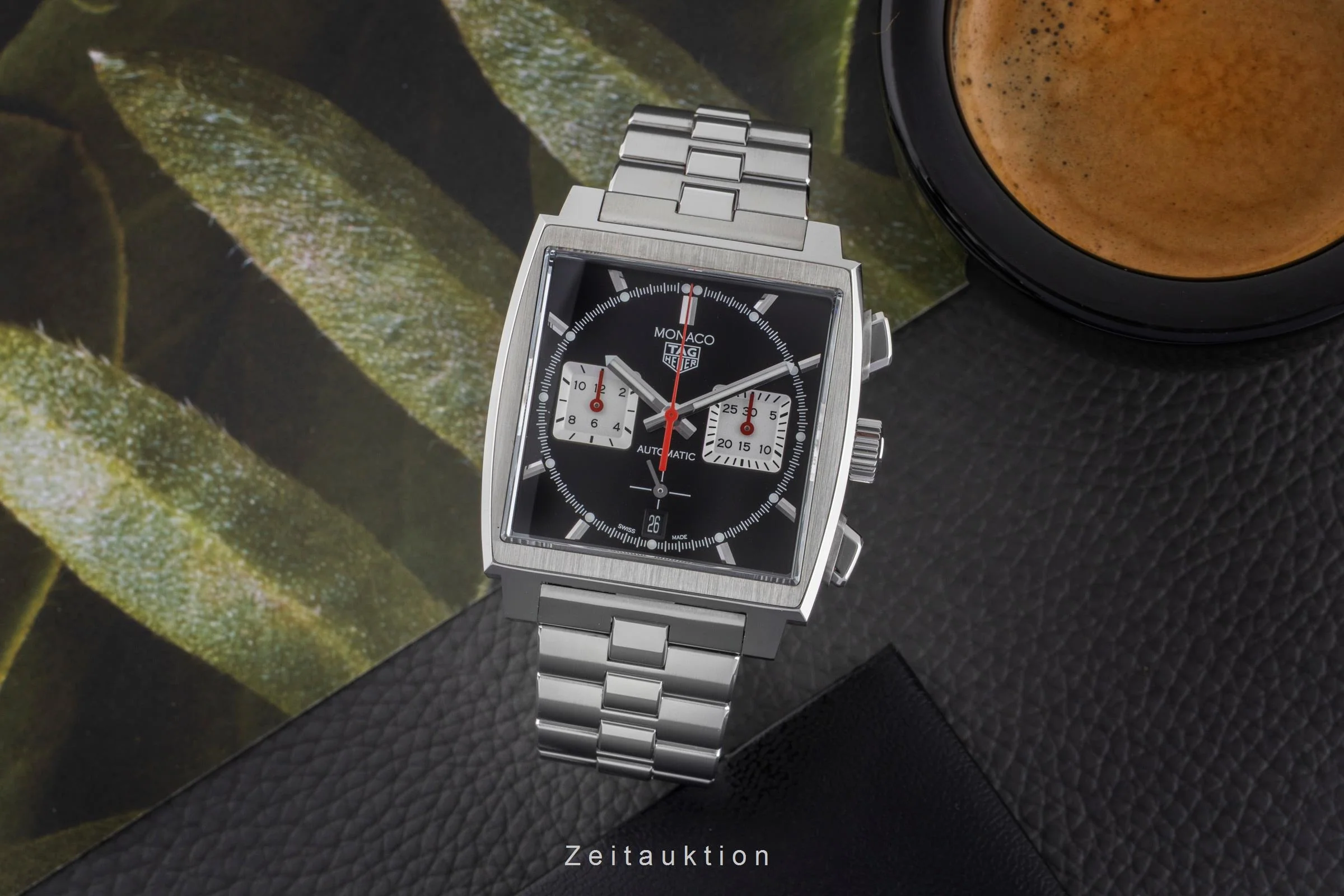 Tag Heuer Monaco chronograph steel automatic men's watch CBL2113.BA0644  [2502723] - Image 4