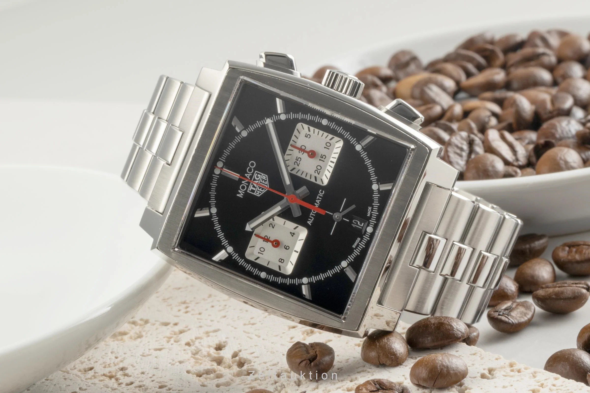 Tag Heuer Monaco chronograph steel automatic men's watch CBL2113.BA0644 LP: 7800EUR  [2504744] - Image 3