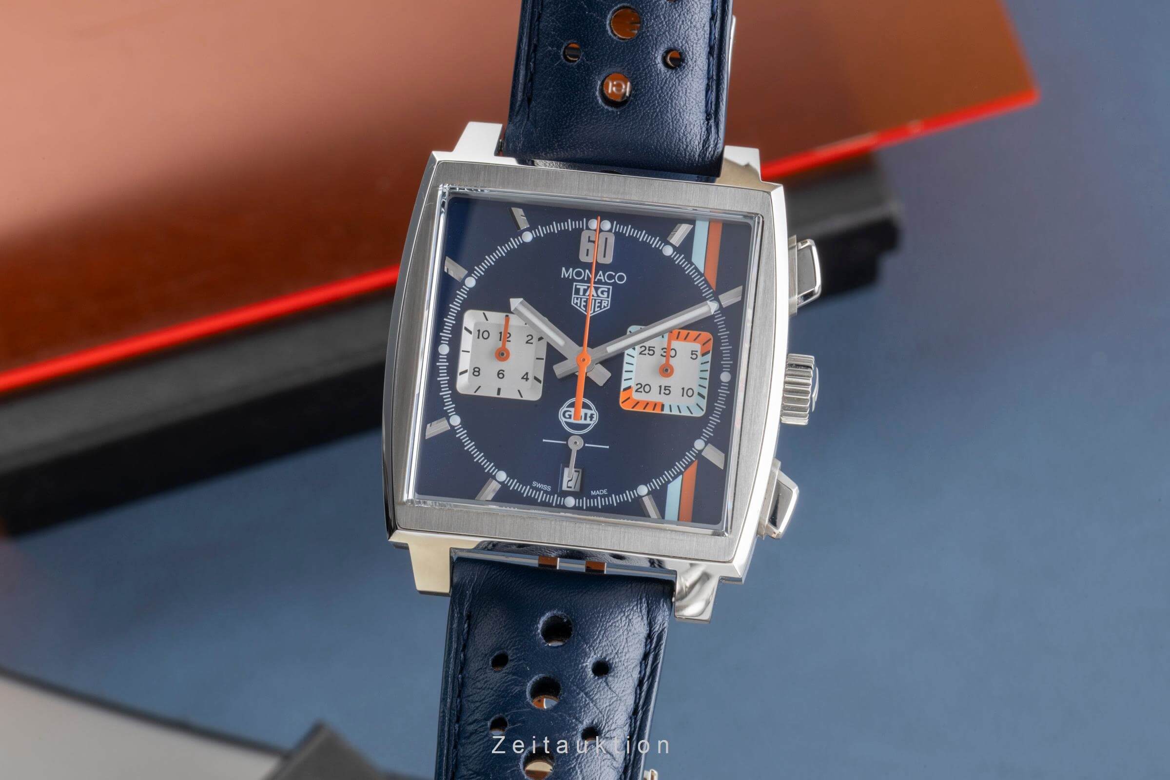 Tag Heuer Monaco chronograph steel automatic men's watch CBL2115.FC6494 LP: 7900EUR  [2501326] - Image 2