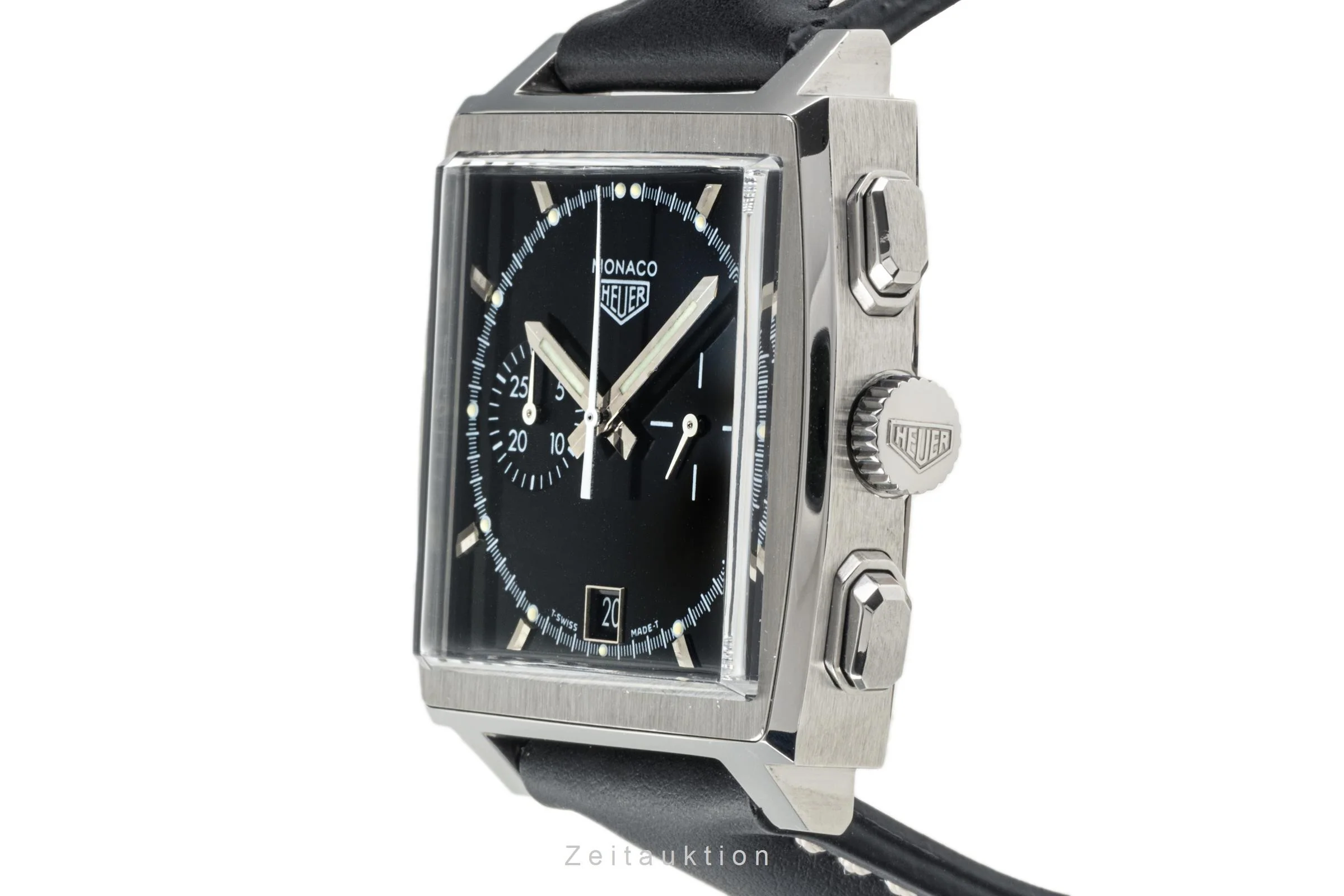 Tag Heuer Monaco chronograph steel automatic men's watch CS2110 LP: 7550EUR Limited  [2302740] - Image 6
