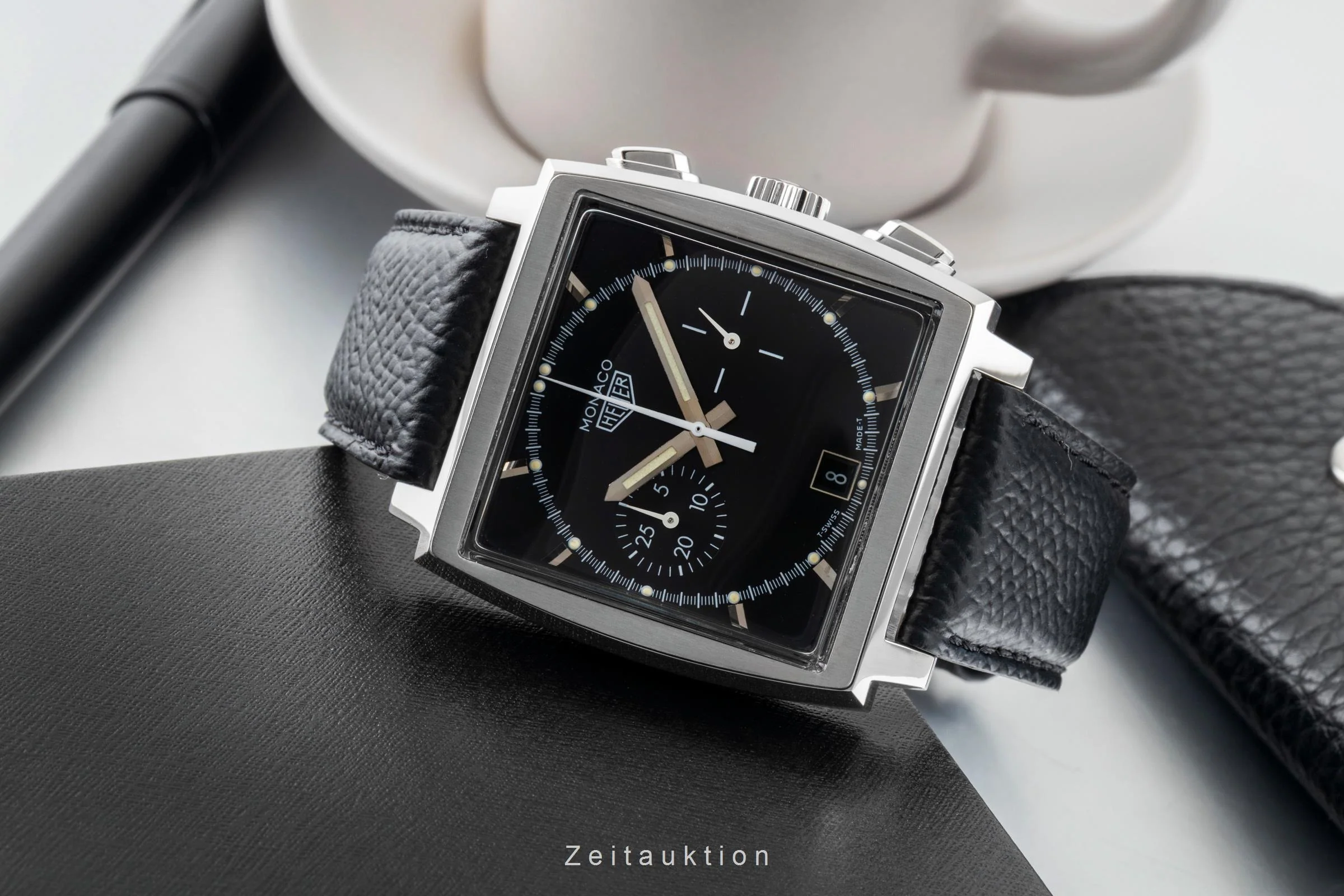 Tag Heuer Monaco chronograph steel automatic men's watch CS2110 Limited  [2600927] - Image 3