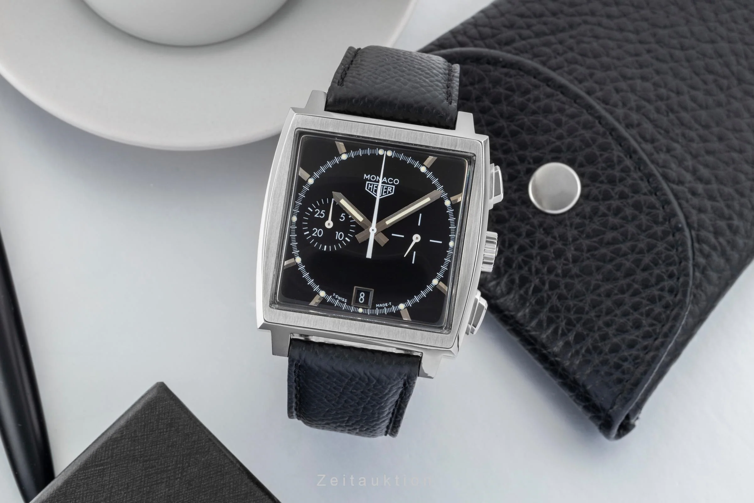 Tag Heuer Monaco chronograph steel automatic men's watch CS2110 Limited  [2600927] - Image 4