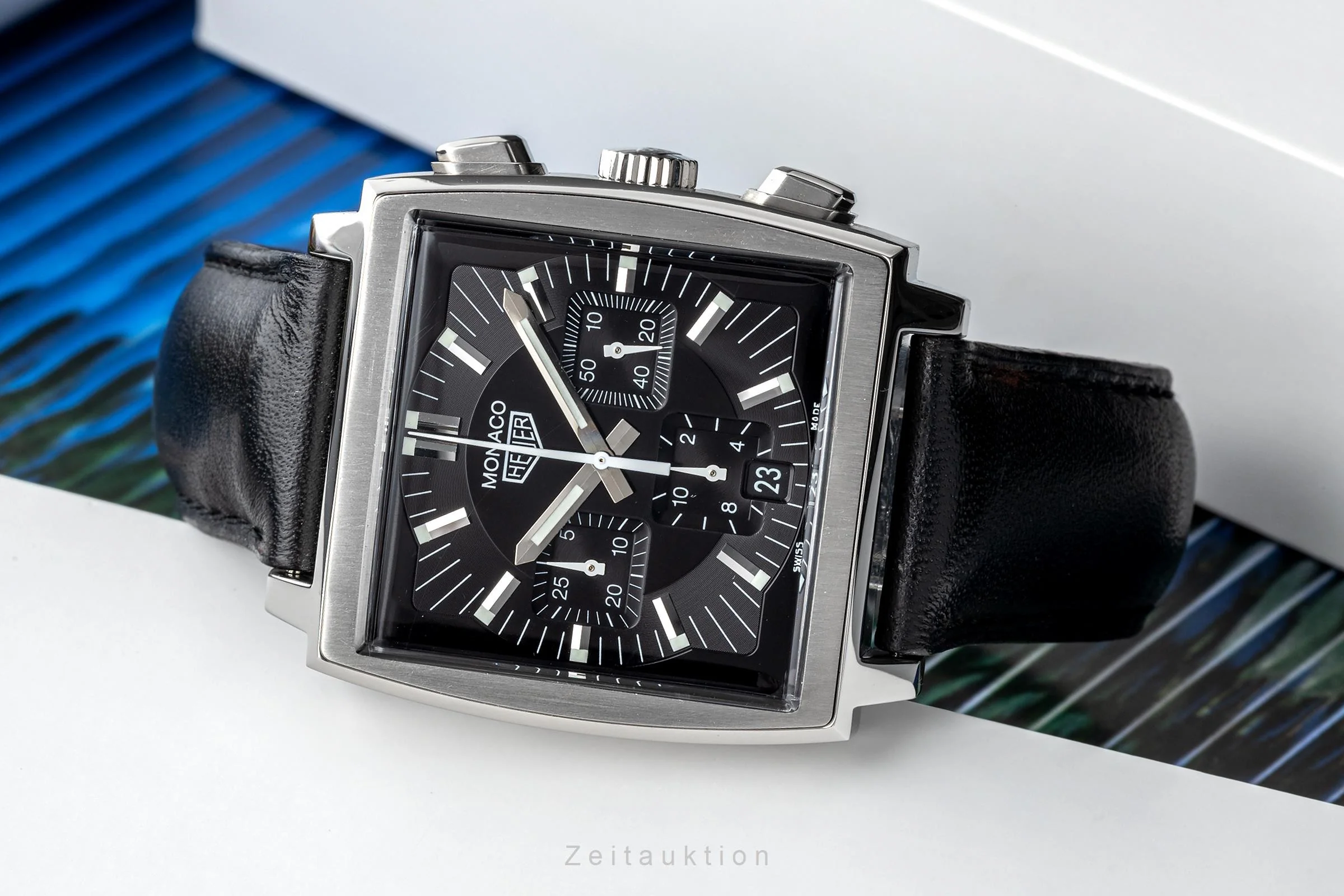 Tag Heuer Monaco chronograph steel automatic men's watch CS2111 LP: 7550EUR  [2302772] - Image 2