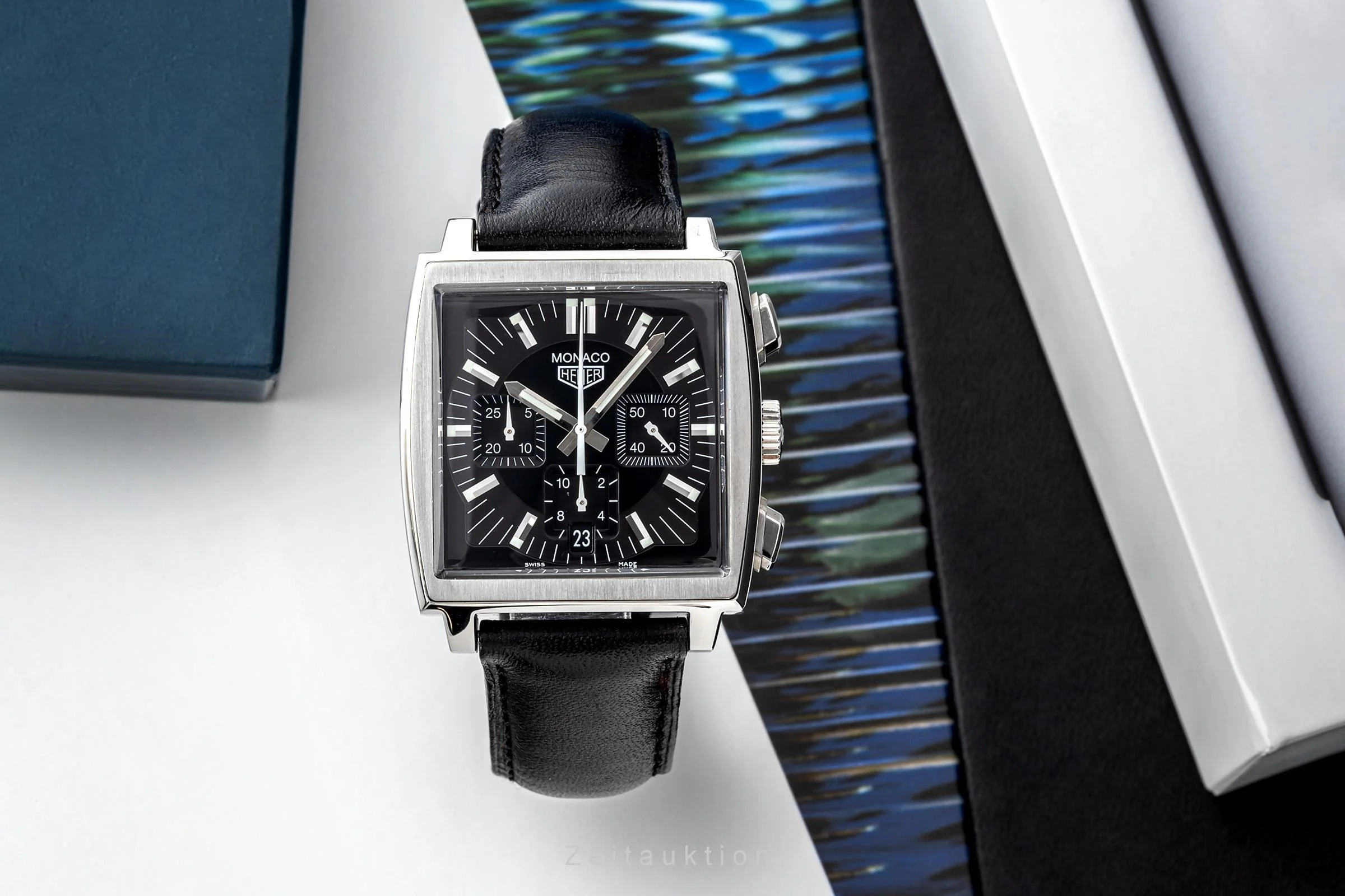 Tag Heuer Monaco chronograph steel automatic men's watch CS2111 LP: 7550EUR  [2302772] - Image 3