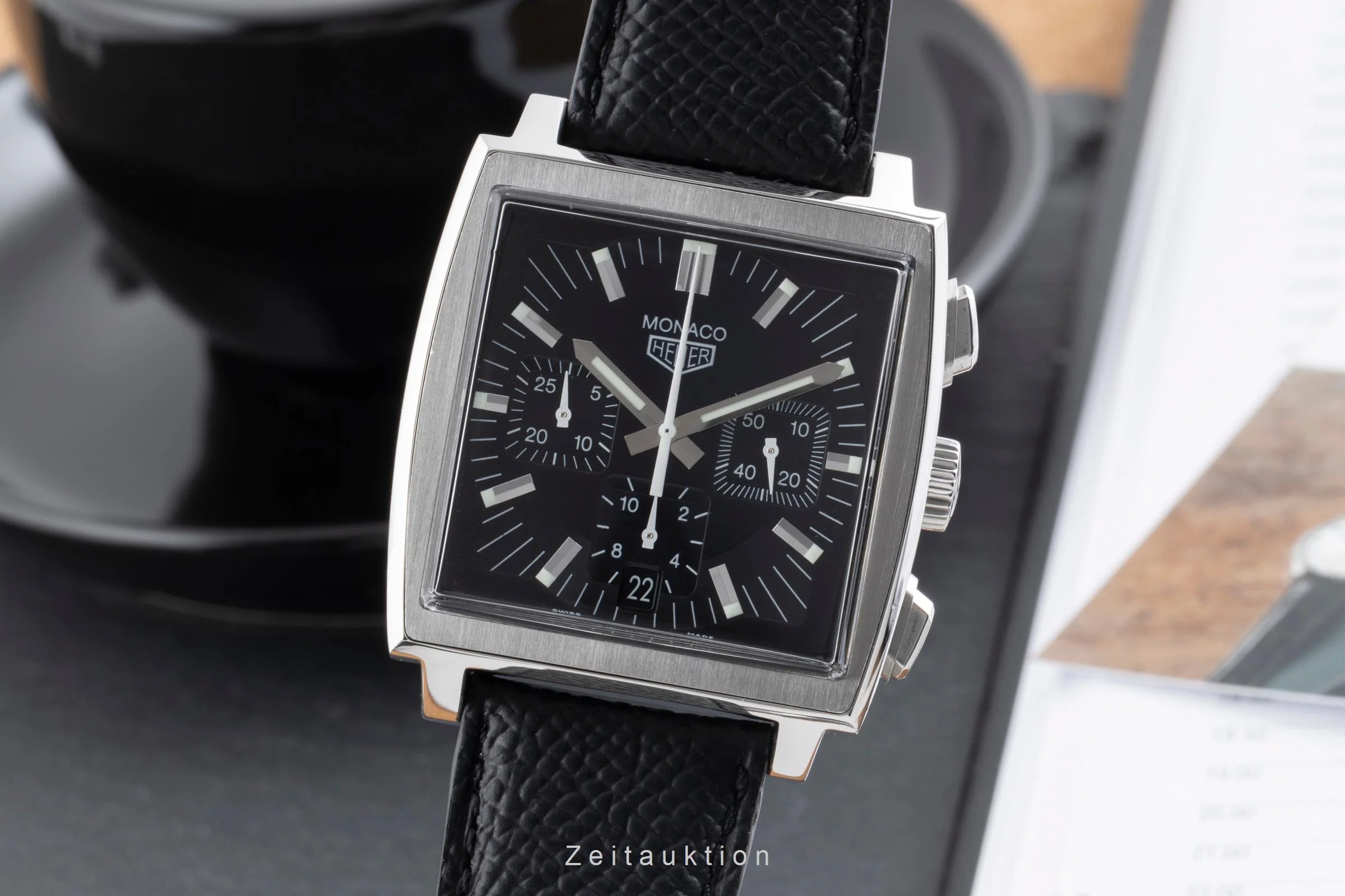 Tag Heuer Monaco chronograph steel automatic men's watch CS2111  [2502742] - Image 2