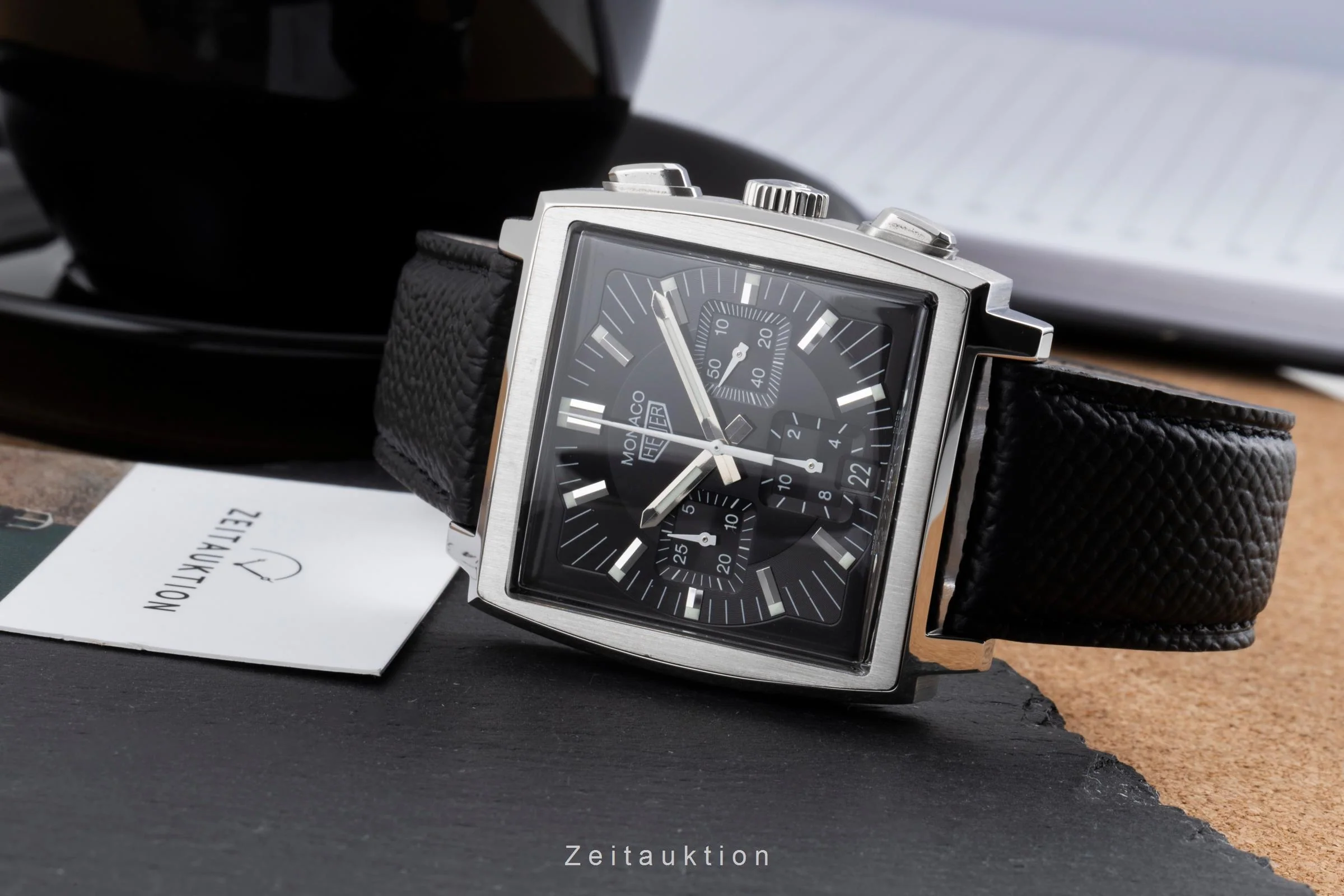 Tag Heuer Monaco chronograph steel automatic men's watch CS2111  [2502742] - Image 3