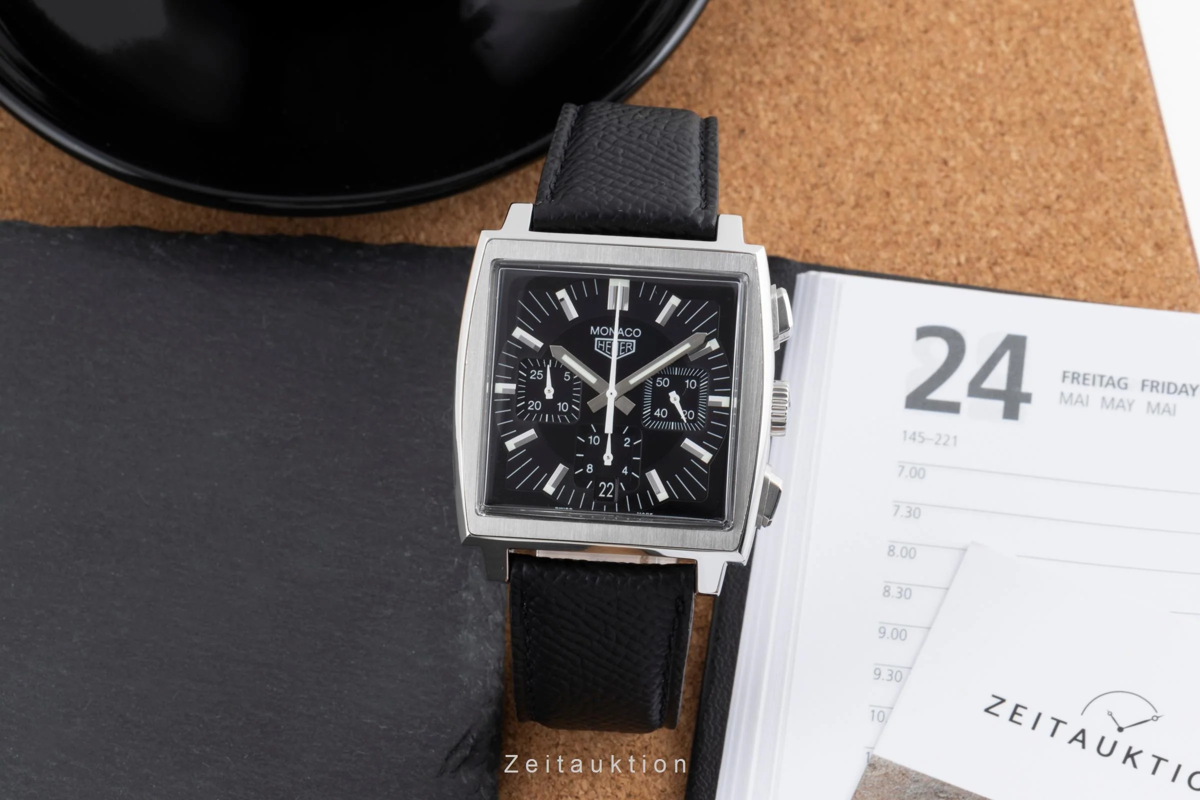 Tag Heuer Monaco chronograph steel automatic men's watch CS2111  [2502742] - Image 4