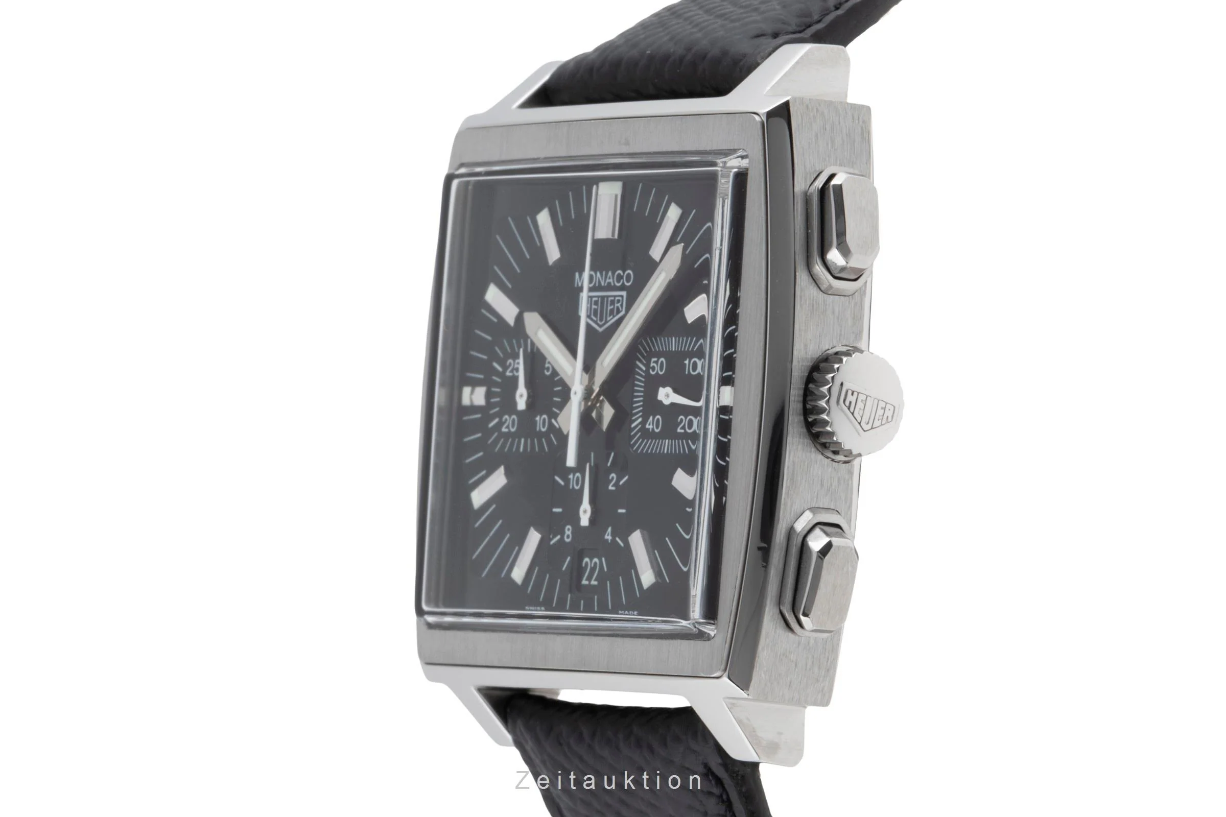 Tag Heuer Monaco chronograph steel automatic men's watch CS2111  [2502742] - Image 7