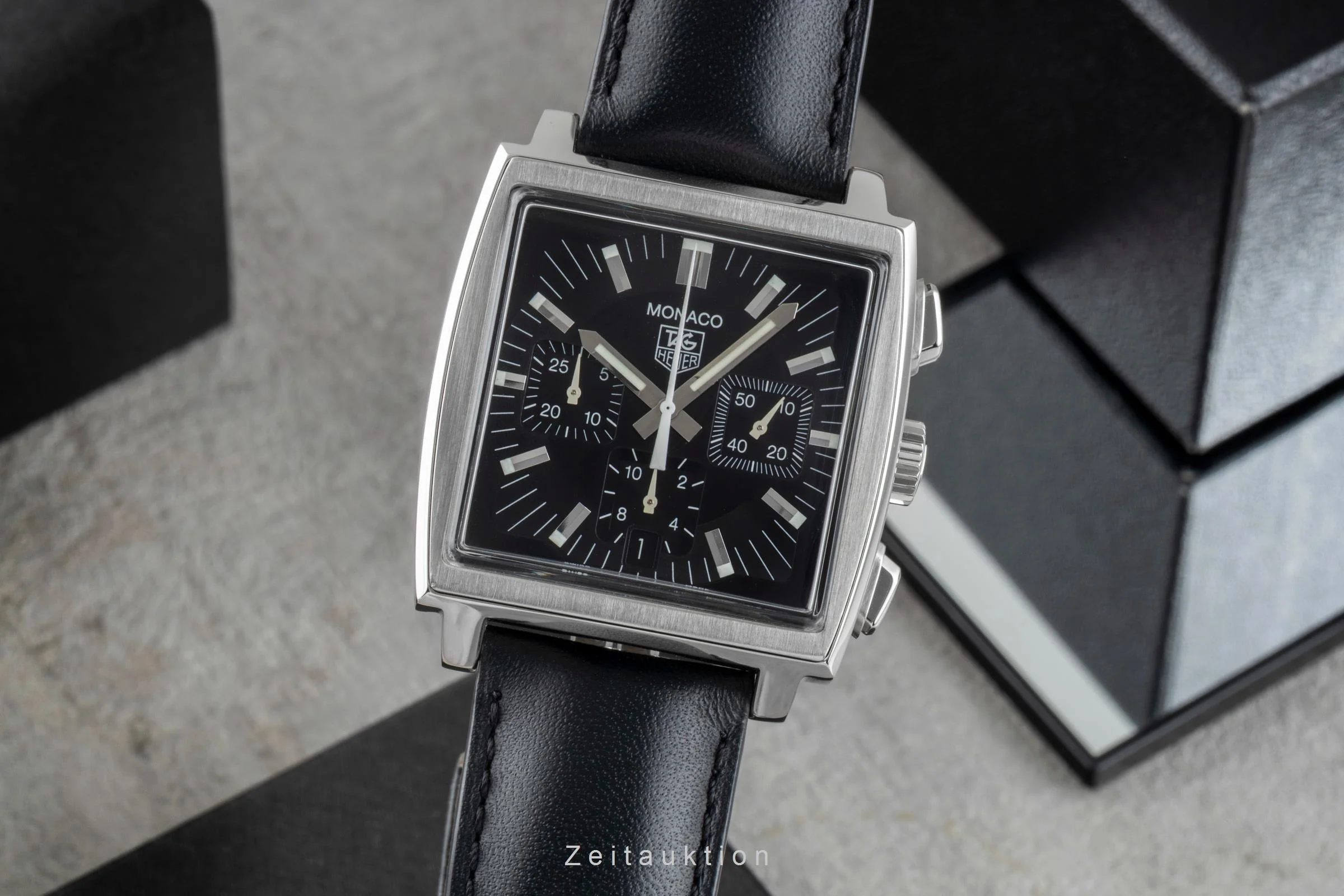 Tag Heuer Monaco chronograph steel automatic men's watch CW2111-0	 LP: 7800EUR  [2506151] - Image 2