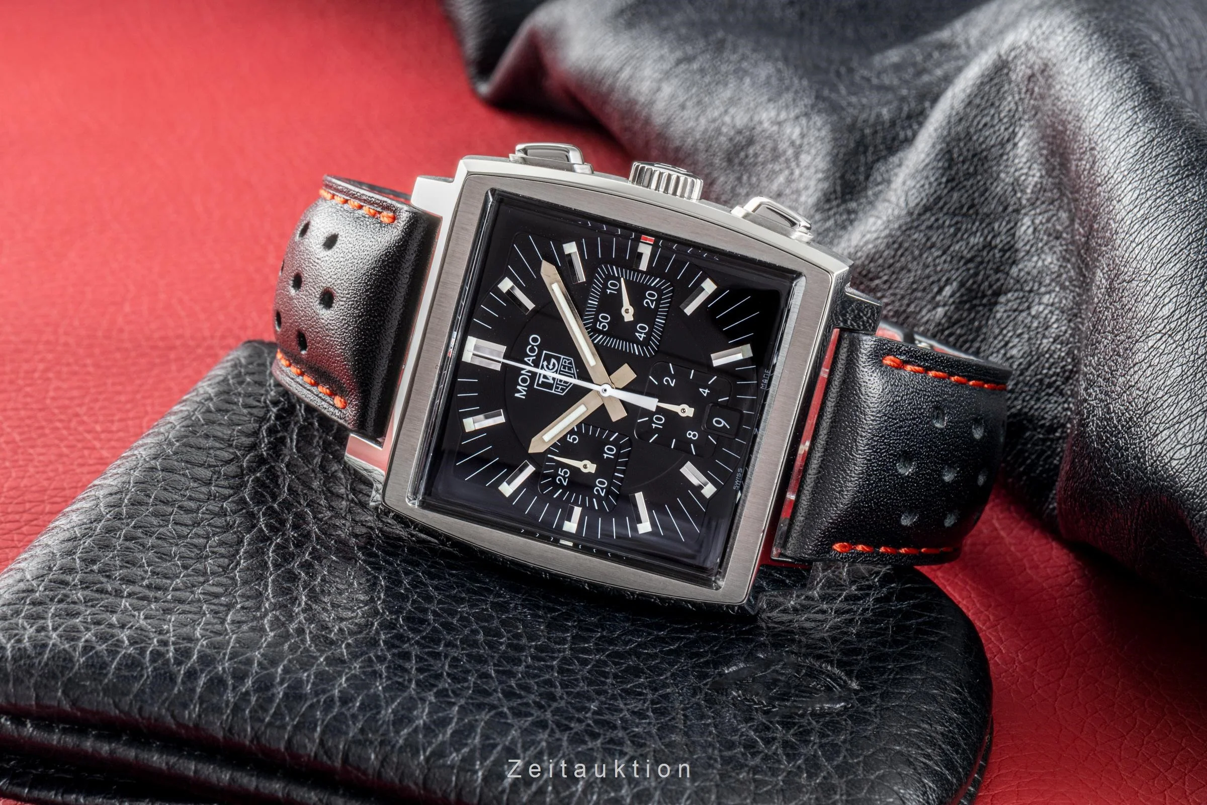 Tag Heuer Monaco chronograph steel automatic men's watch CW2111  [2205640] - Image 3