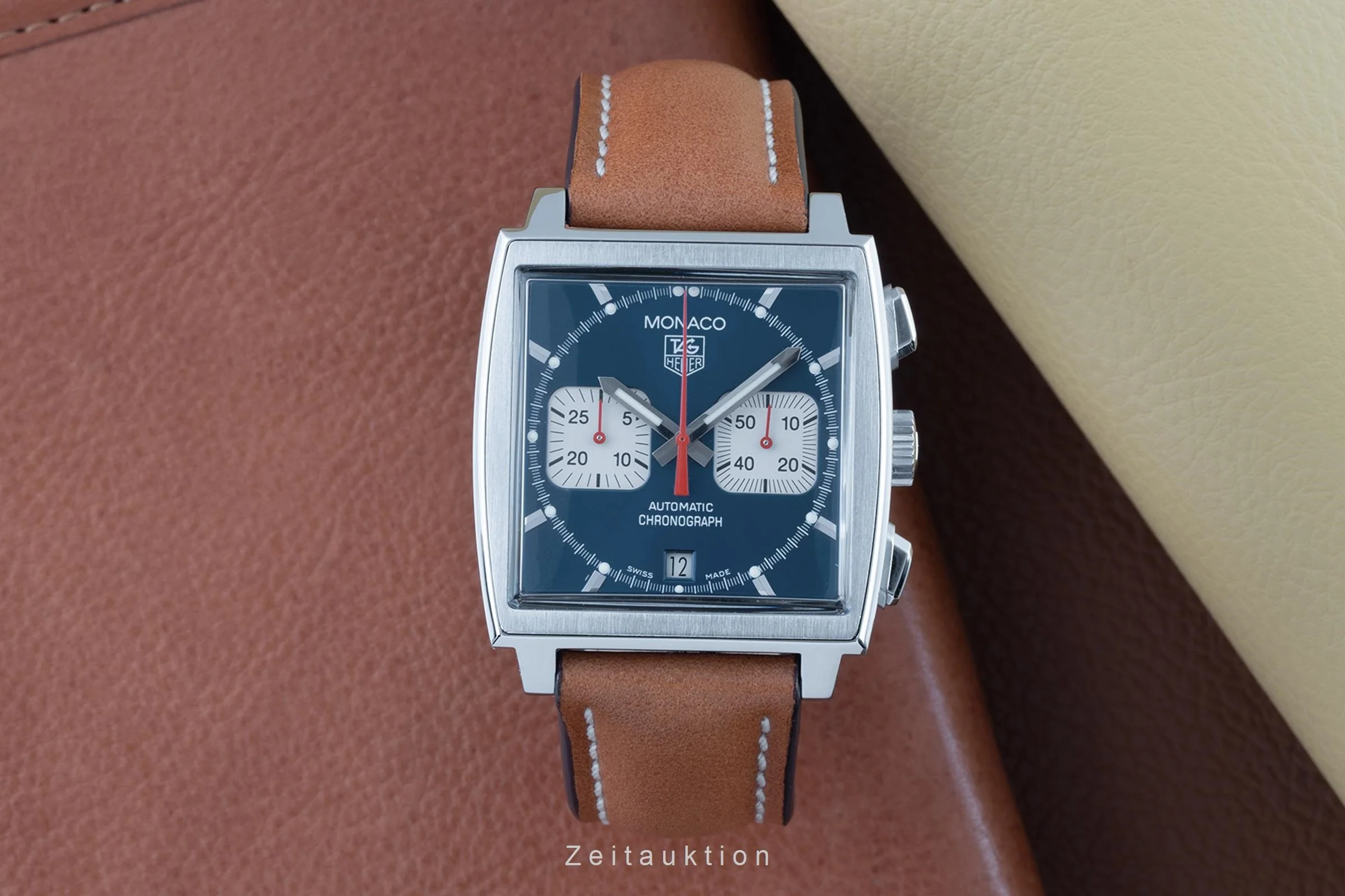 Tag Heuer Monaco chronograph steel automatic men's watch CW2113-0  [2303581] - Image 2