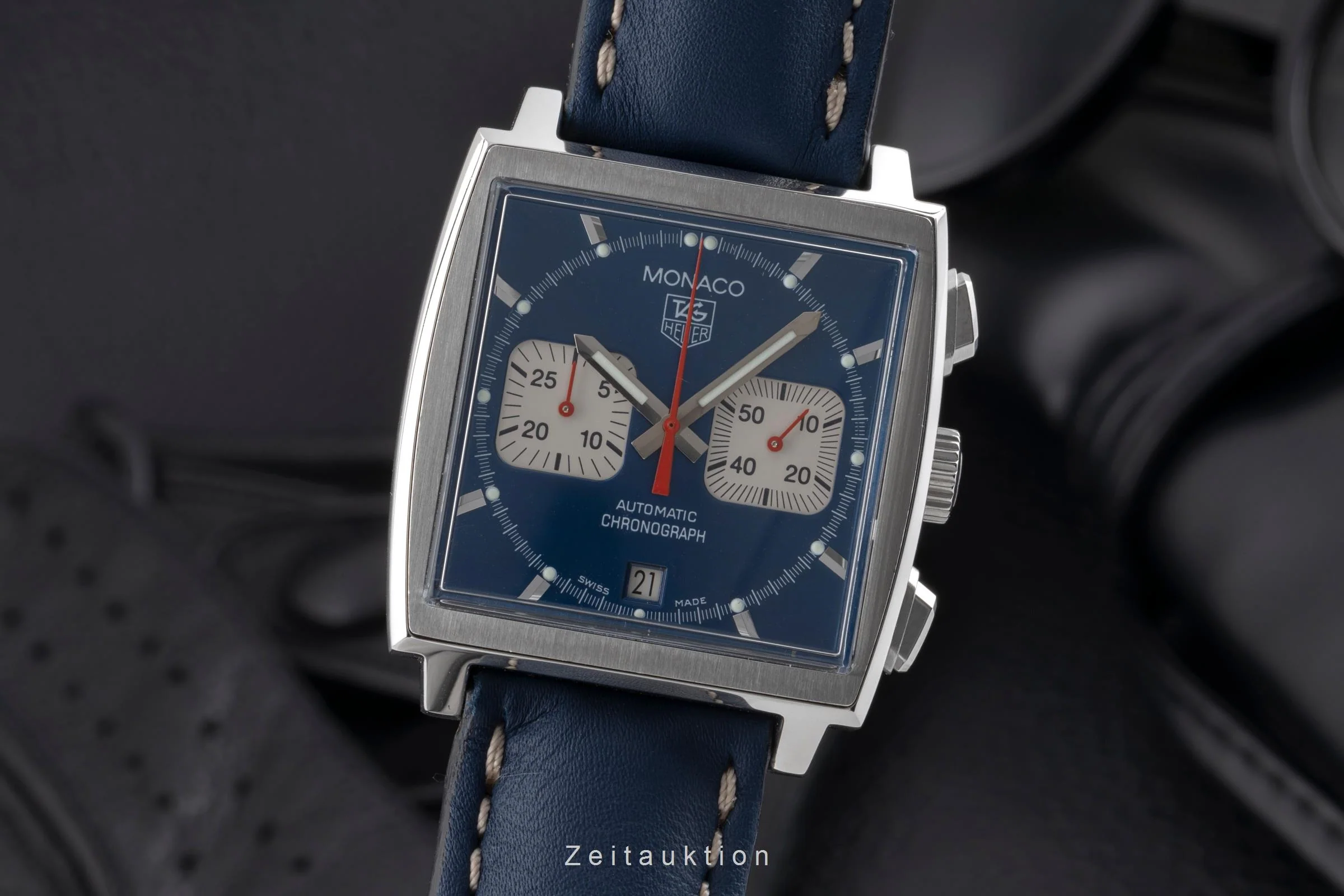 Tag Heuer Monaco chronograph steel automatic men's watch CW2113 LP: 8100EUR  [2503318] - Image 2