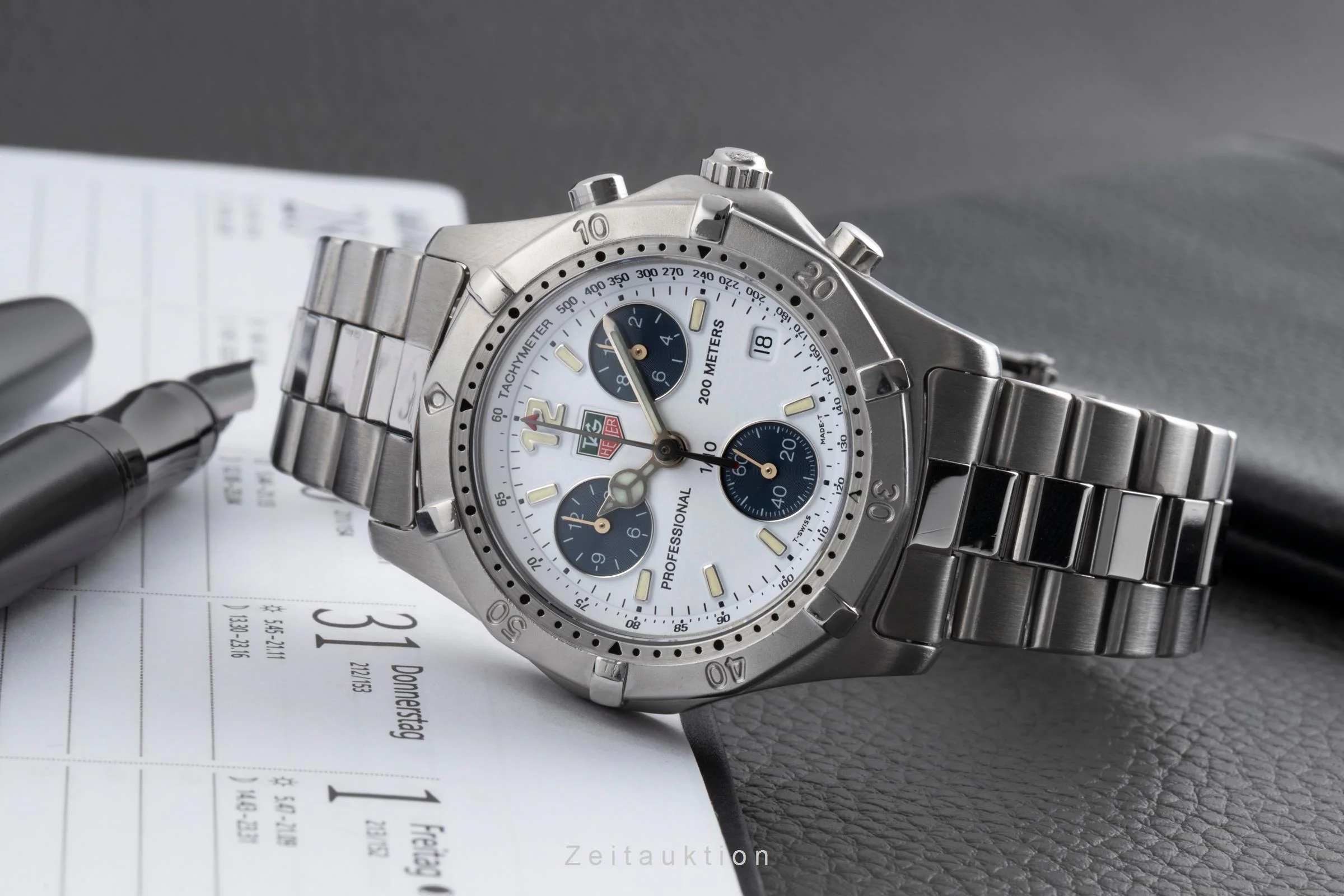 Tag Heuer Professional chronograph steel quartz men's watch CK1111  [2502741] - Image 3