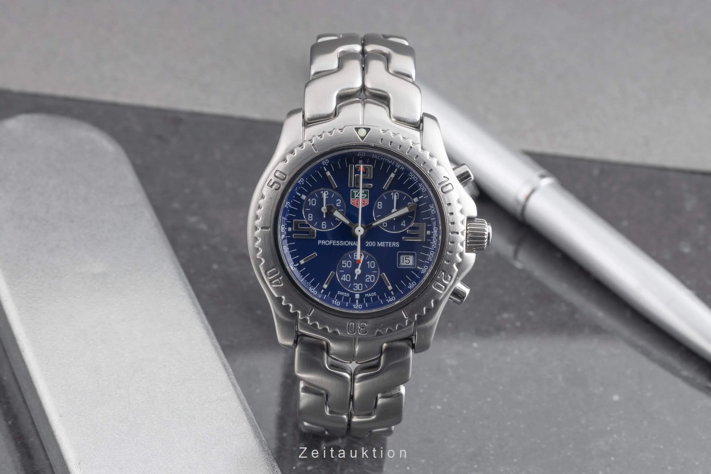 Tag Heuer Professional chronograph steel quartz men's watch CT1110  [2501450] - Image 4