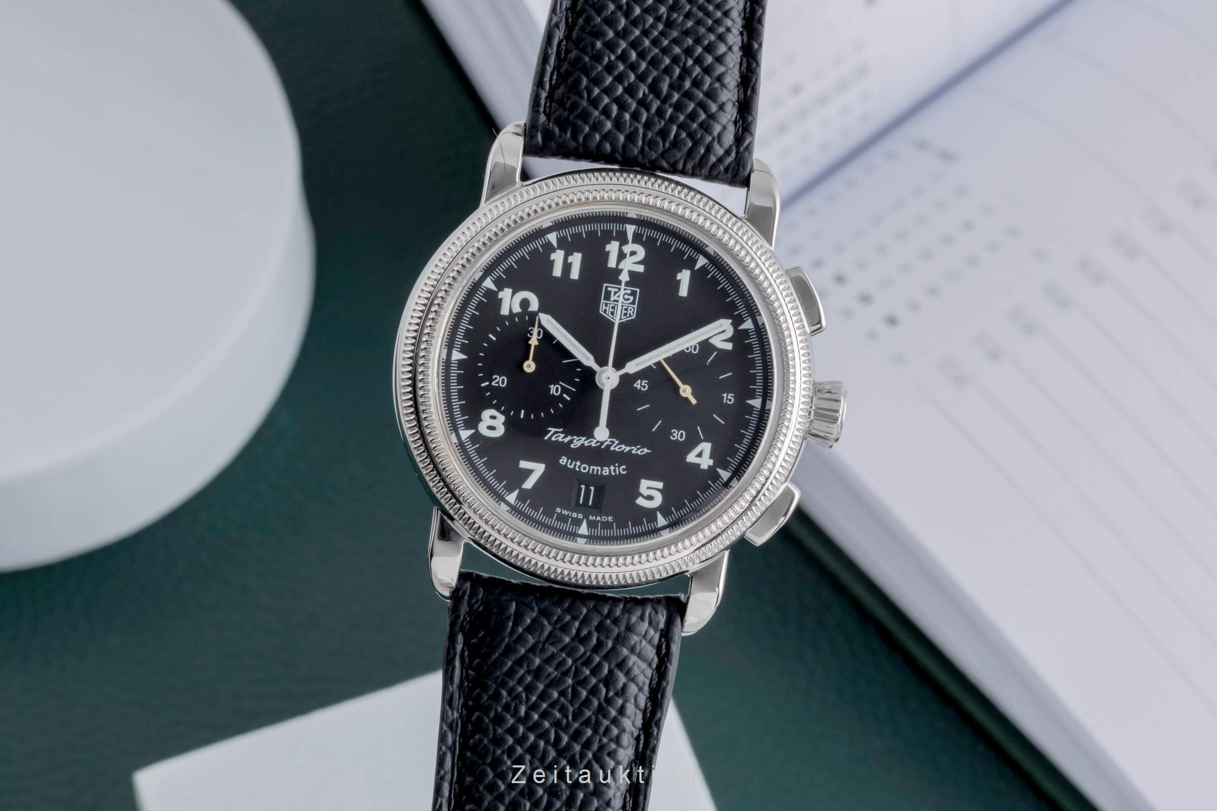 Tag Heuer Targa Florio chronograph steel automatic men's watch CX2110  [2502229] - Image 2