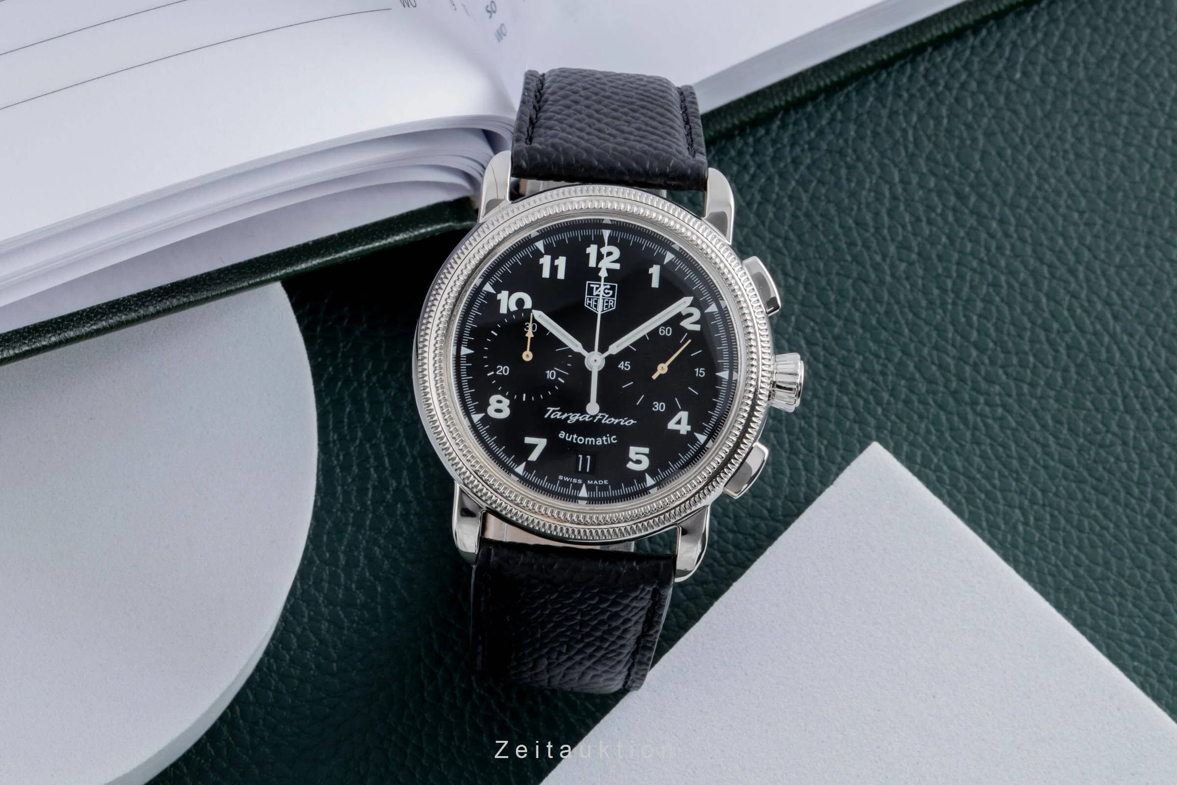 Tag Heuer Targa Florio chronograph steel automatic men's watch CX2110  [2502229] - Image 4