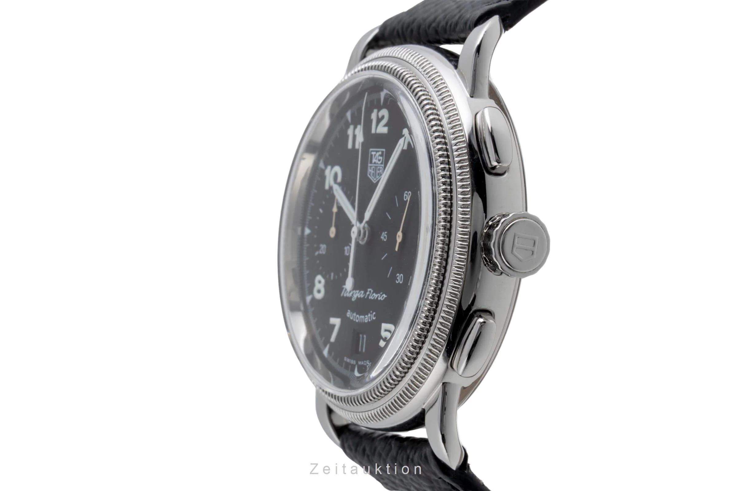 Tag Heuer Targa Florio chronograph steel automatic men's watch CX2110  [2502229] - Image 7