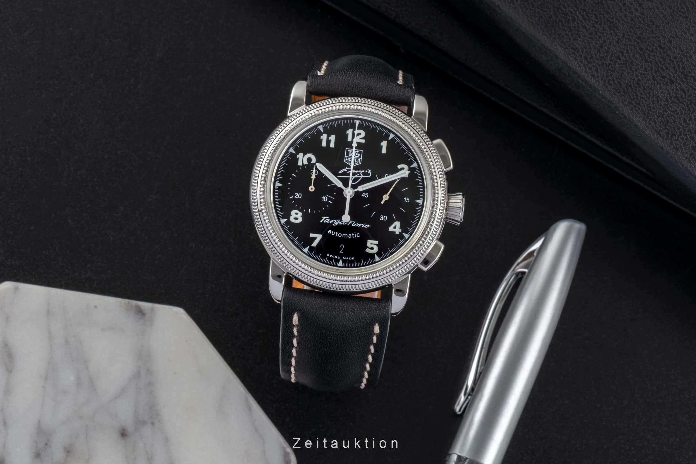 Tag Heuer Targa Florio chronograph steel automatic men's watch CX2113.FC6177 Limited  [2507439] - Image 4