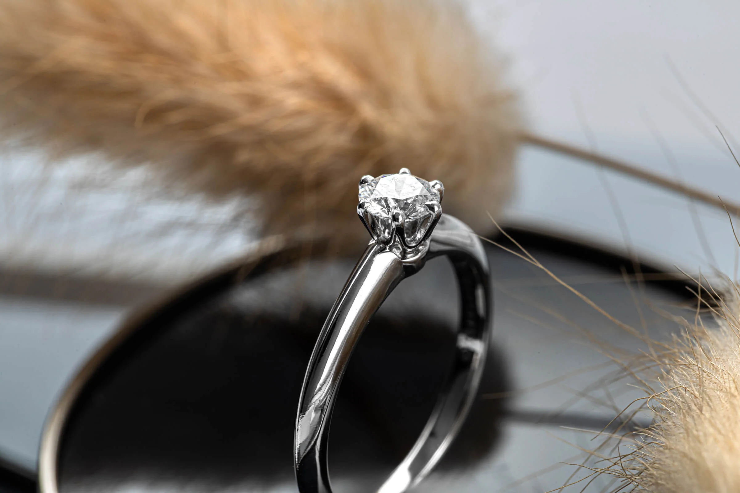Tiffany & Co. Ring 950 Platinum Brilliant Cut Diamond Ring 0.30ct Women’s Ring Size 46.5 VS1[KL25443] - Image 6
