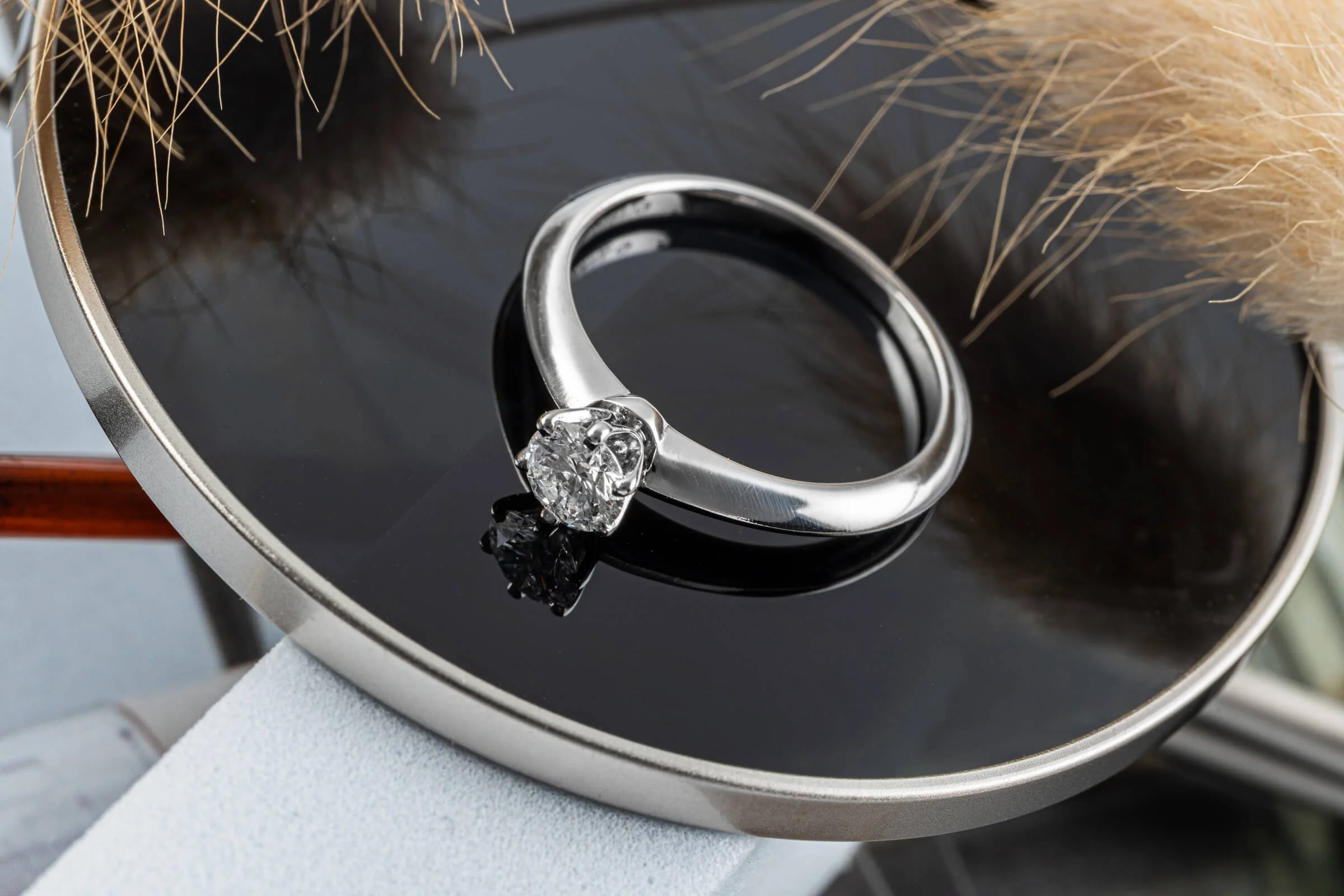 Tiffany & Co. Ring 950 Platinum Brilliant Cut Diamond Ring 0.30ct Women’s Ring Size 46.5 VS1[KL25443] - Image 7