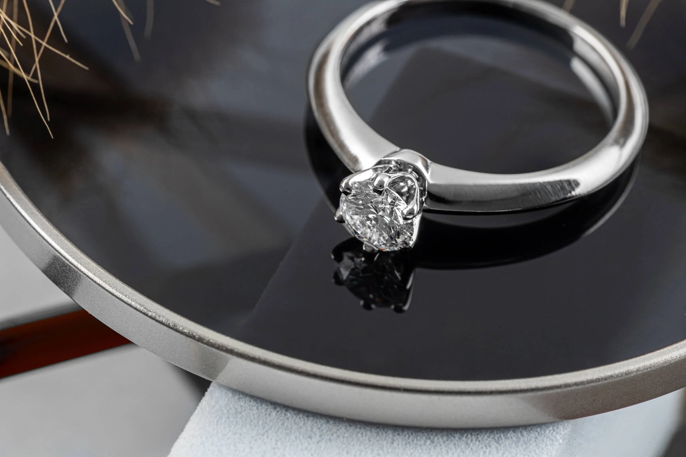 Tiffany & Co. Ring 950 Platinum Brilliant Cut Diamond Ring 0.30ct Women’s Ring Size 46.5 VS1[KL25443] - Image 8