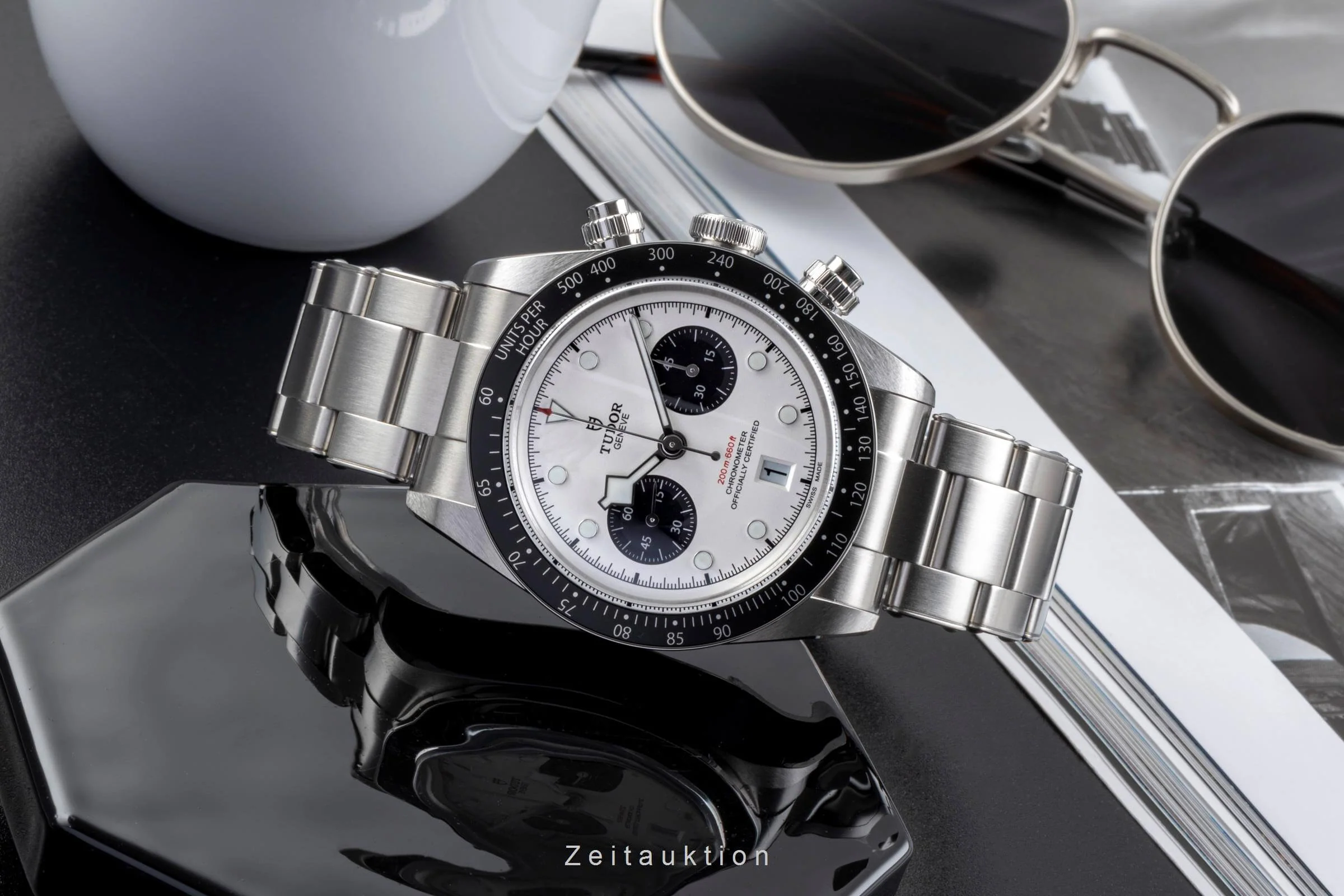 Tudor Black Bay chronograph steel automatic men's watch 79360N-0002 LP: 5760EUR  [2502352] - Image 2