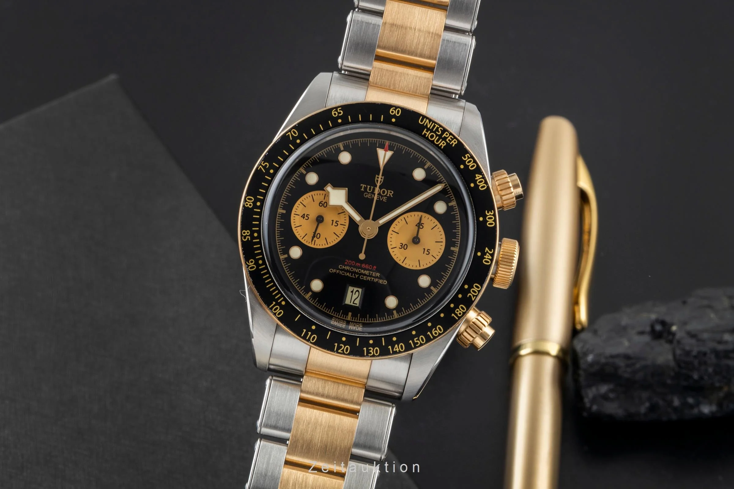 Tudor Black Bay chronograph steel / gold automatic men's watch M79363N-0001 LP: 9590EUR  [2600175] - Image 2