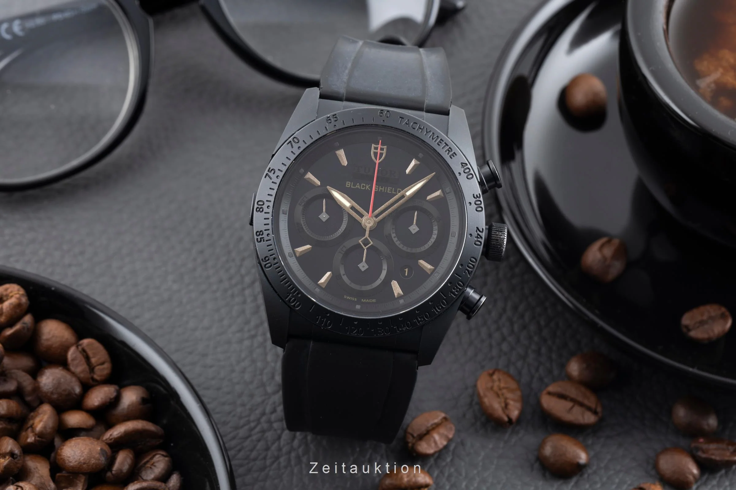 Tudor Black Shield chronograph ceramic / steel automatic men's watch 42000C  [2600427] - Image 4