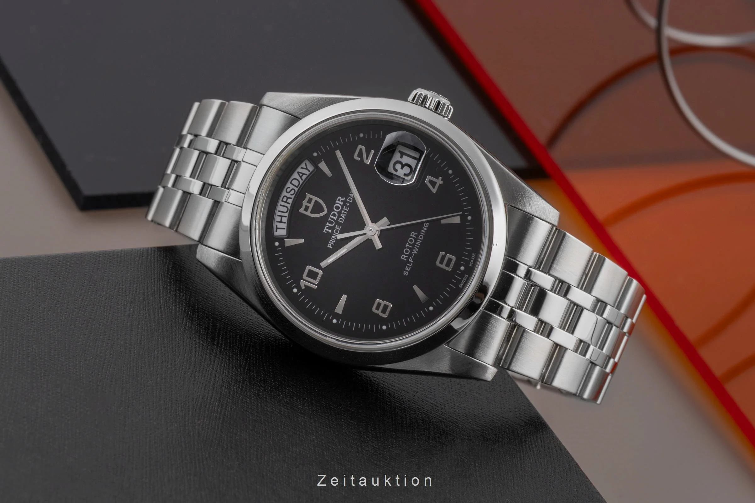 Tudor Date-Day steel automatic men's watch 76200  [2501909] - Image 3