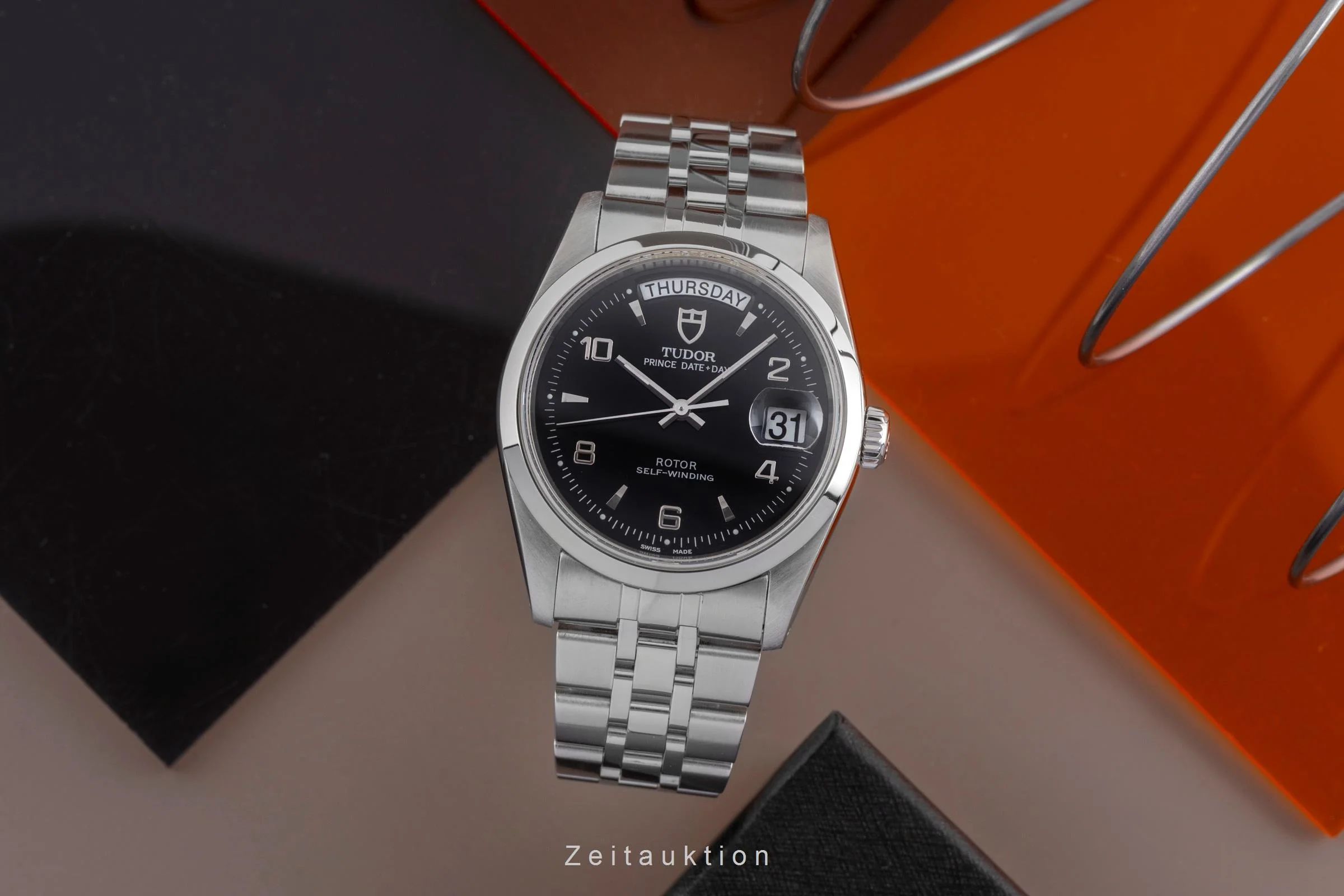 Tudor Date-Day steel automatic men's watch 76200  [2501909] - Image 4