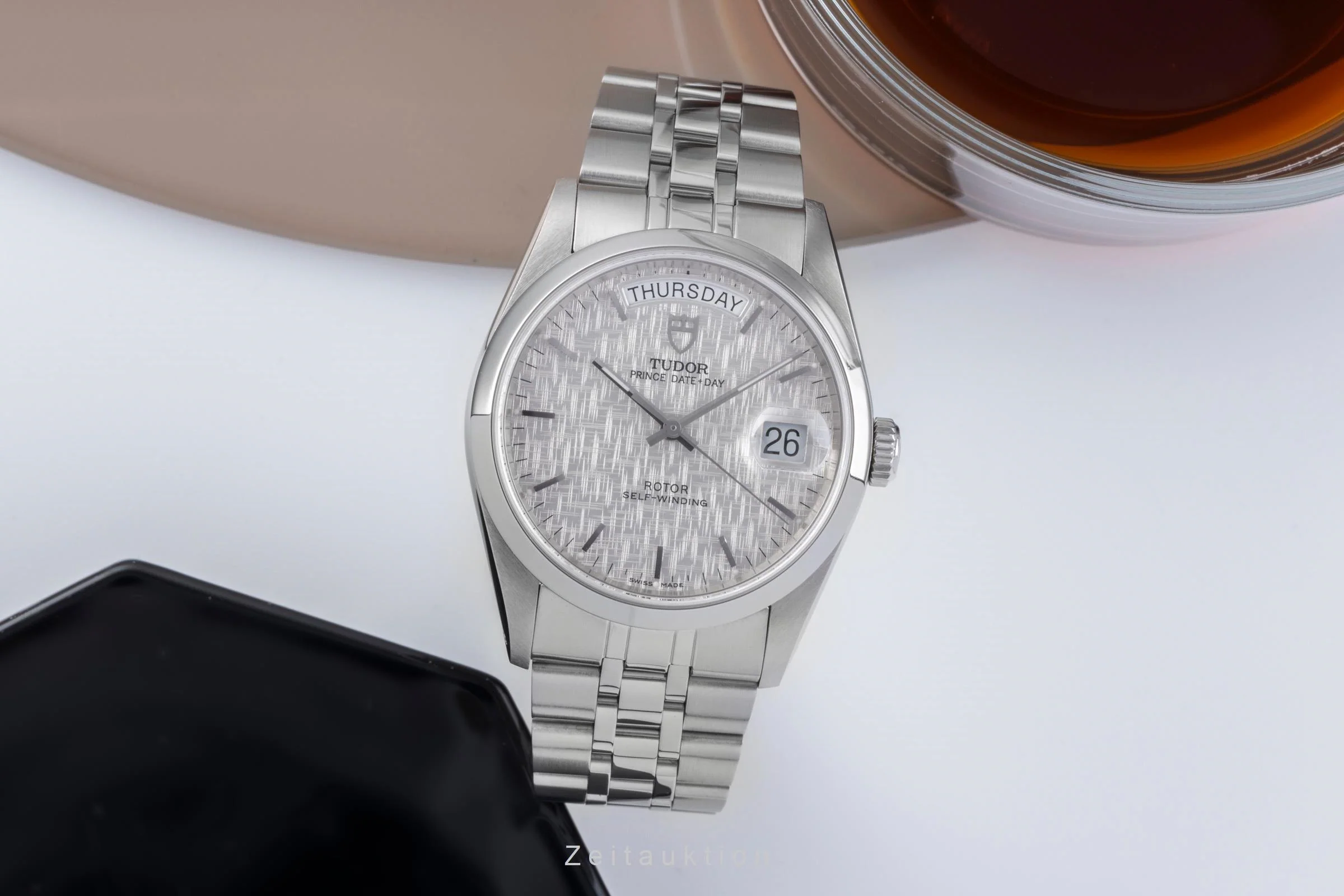 Tudor Date-Day steel automatic men's watch 76200  [2505936] - Image 4