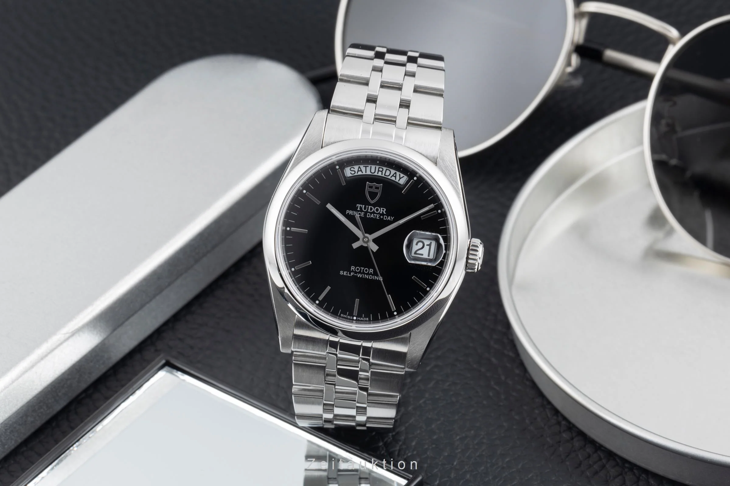 Tudor Date-Day steel automatic men's watch 76200  [2507122] - Image 4