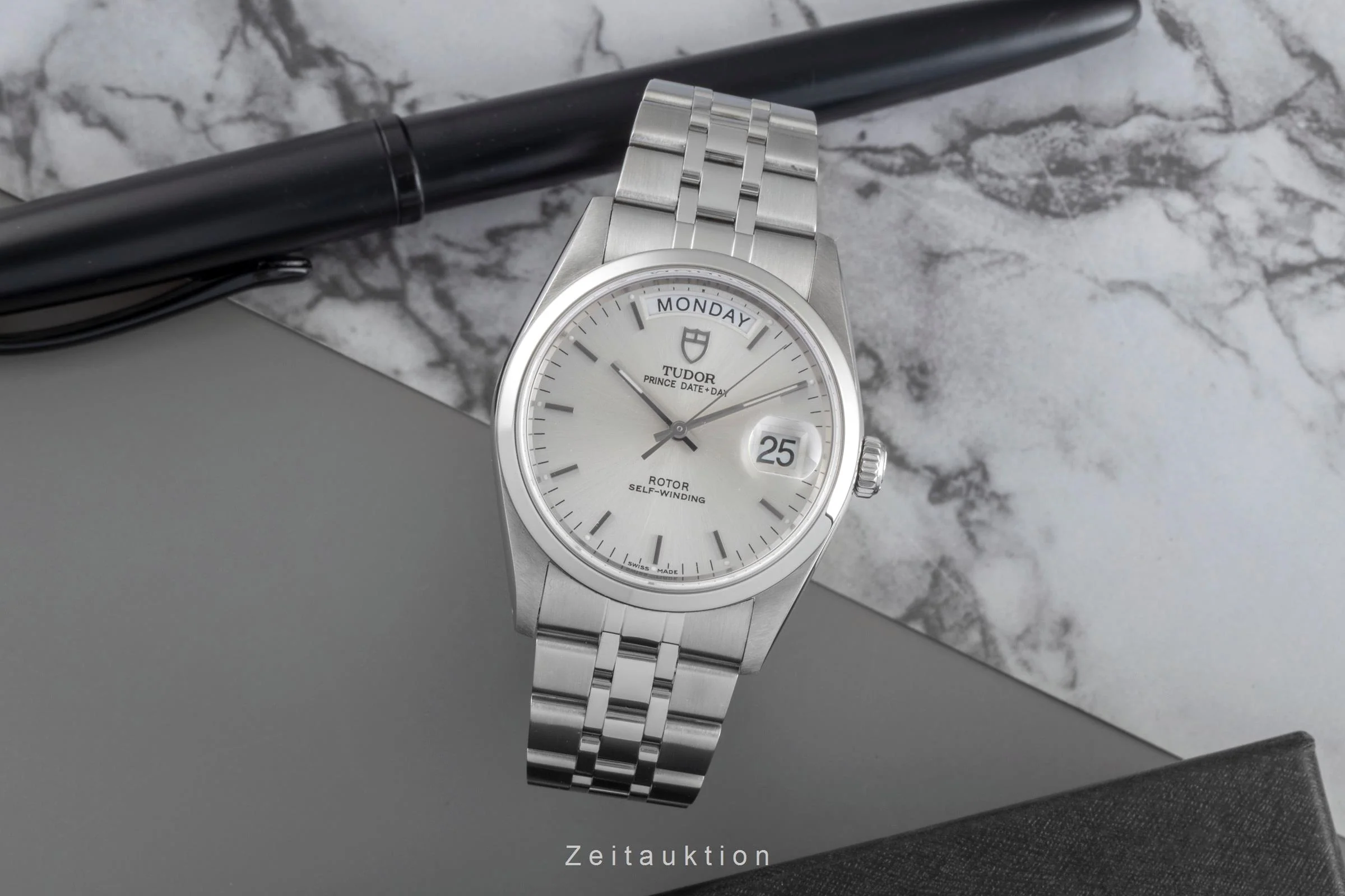 Tudor Date-Day steel automatic men's watch 76200  [2507292] - Image 4