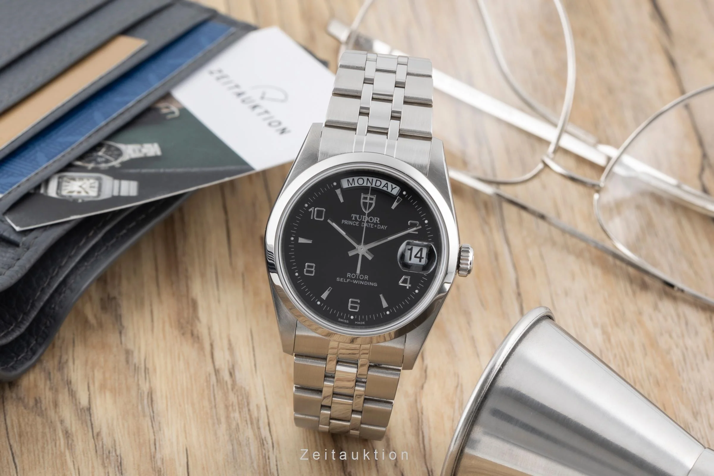 Tudor Date-Day steel automatic men's watch 76200  [2600420] - Image 4