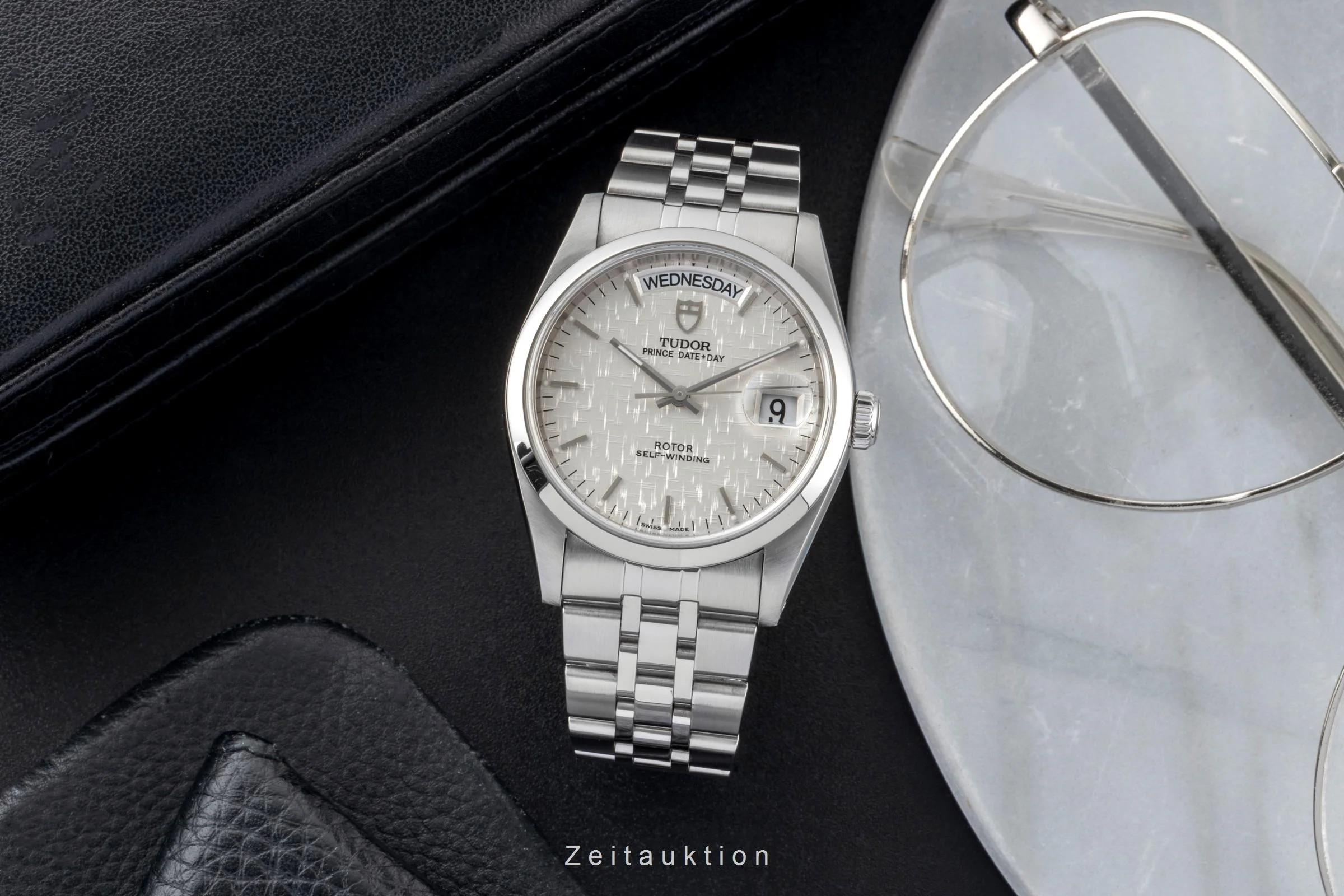 Tudor Date-Day steel automatic men's watch 76200  [2601119] - Image 4