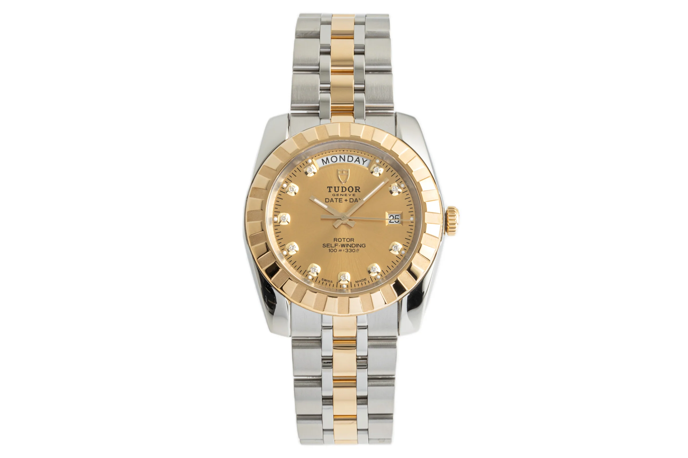 Tudor Date-Day steel / gold automatic men's watch 23013  [2304974] - Image 4
