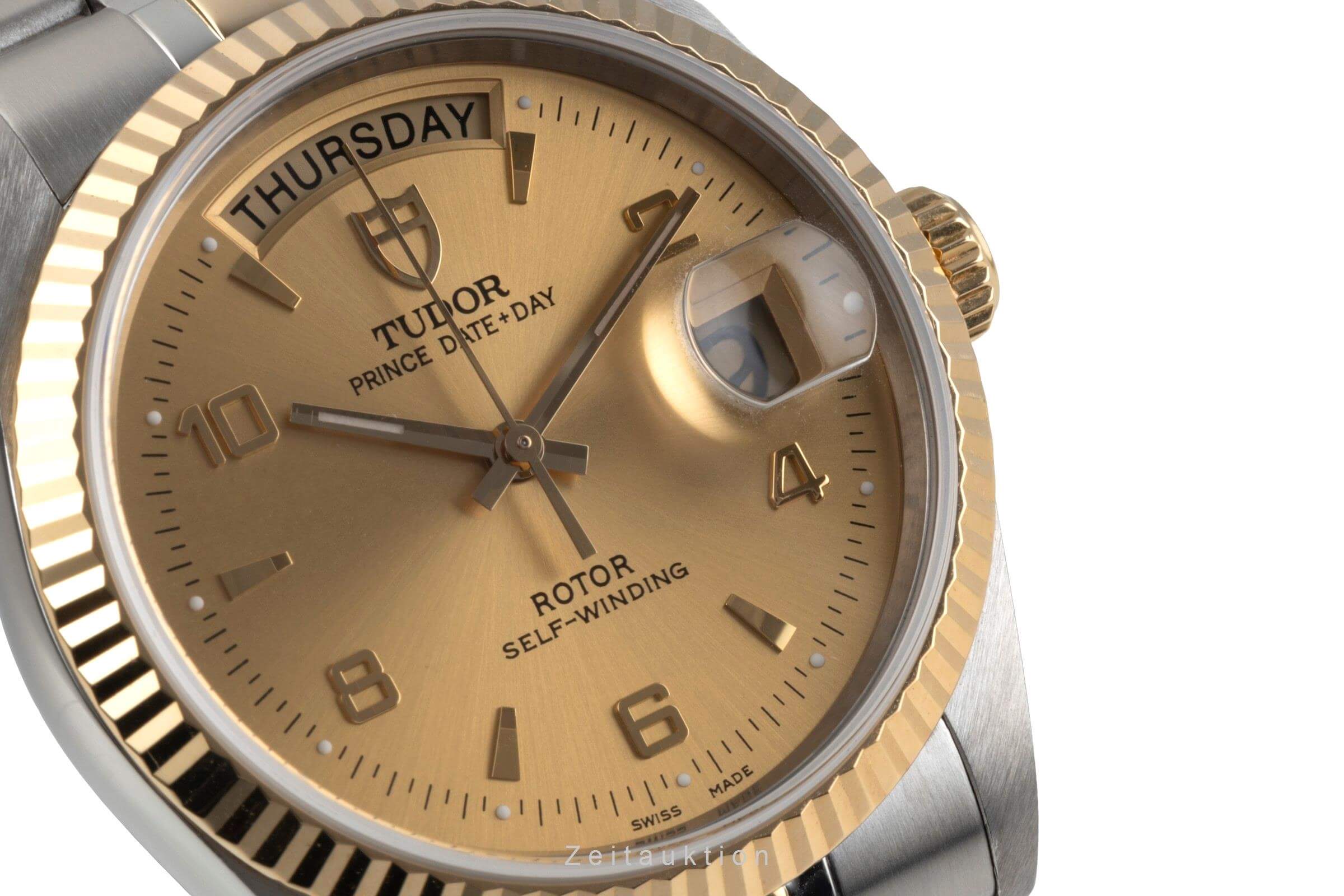 Tudor Date-Day steel / gold automatic men's watch 76213  [2404679] - Image 14