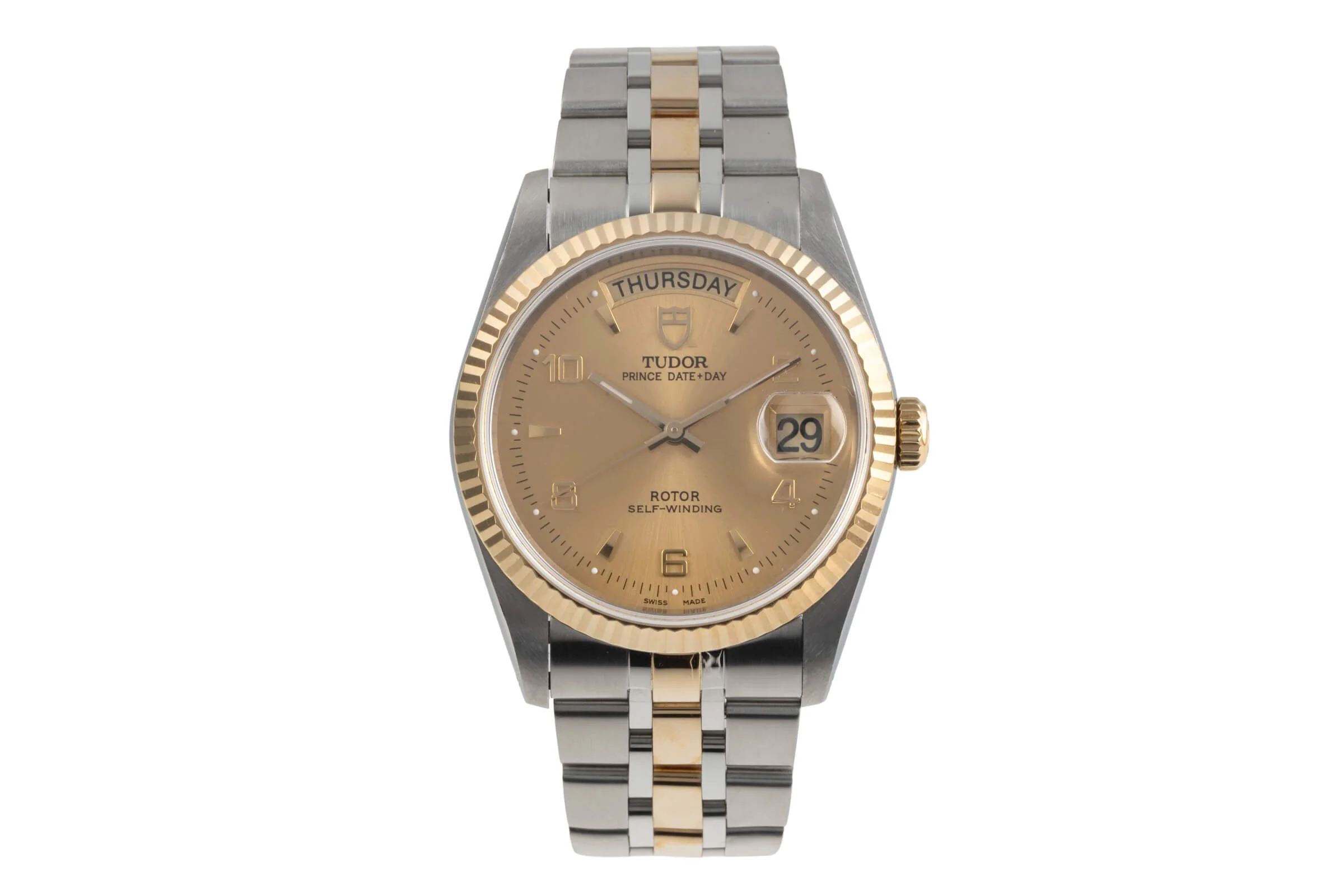 Tudor Date-Day steel / gold automatic men's watch 76213  [2404679] - Image 4