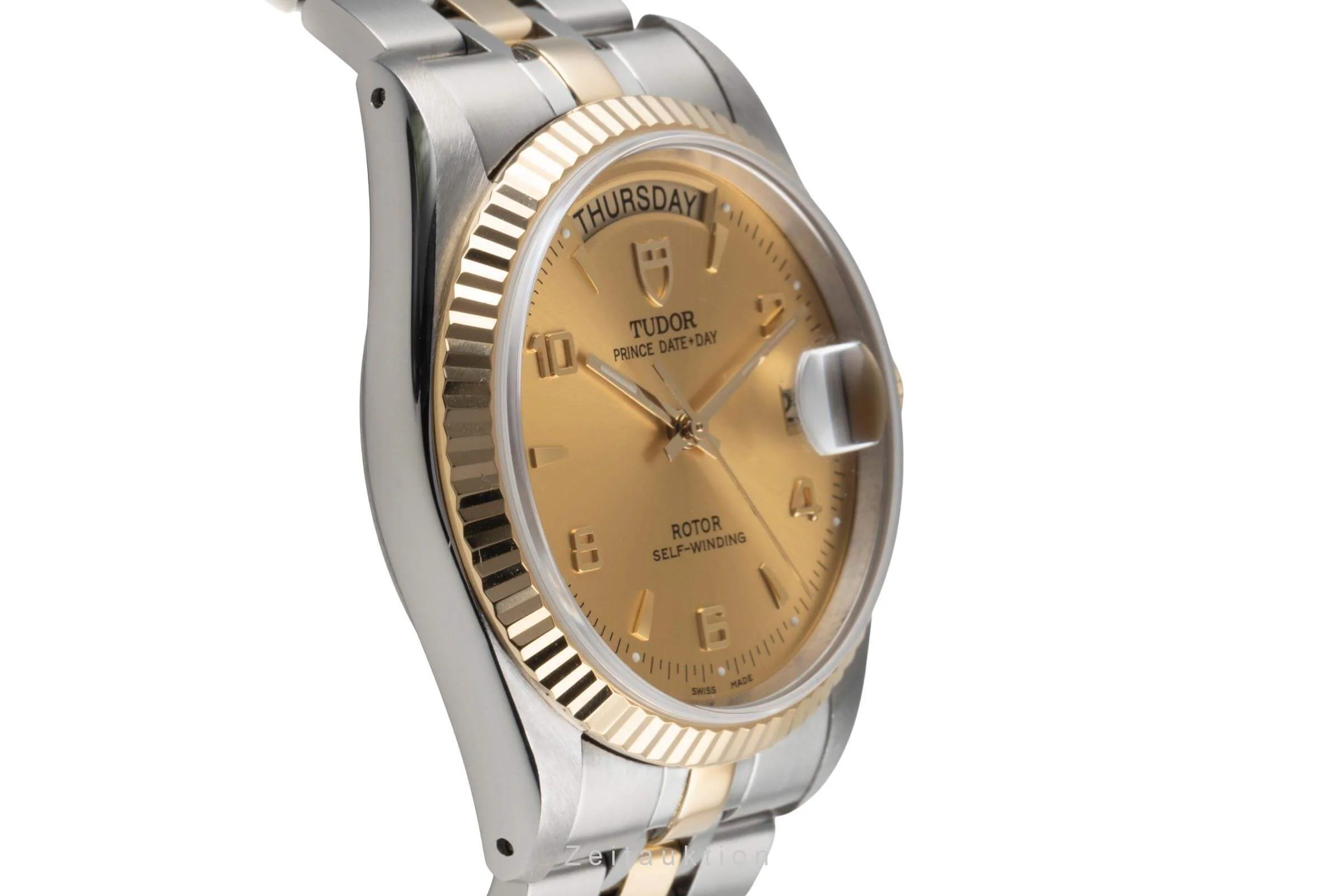 Tudor Date-Day steel / gold automatic men's watch 76213  [2404679] - Image 7