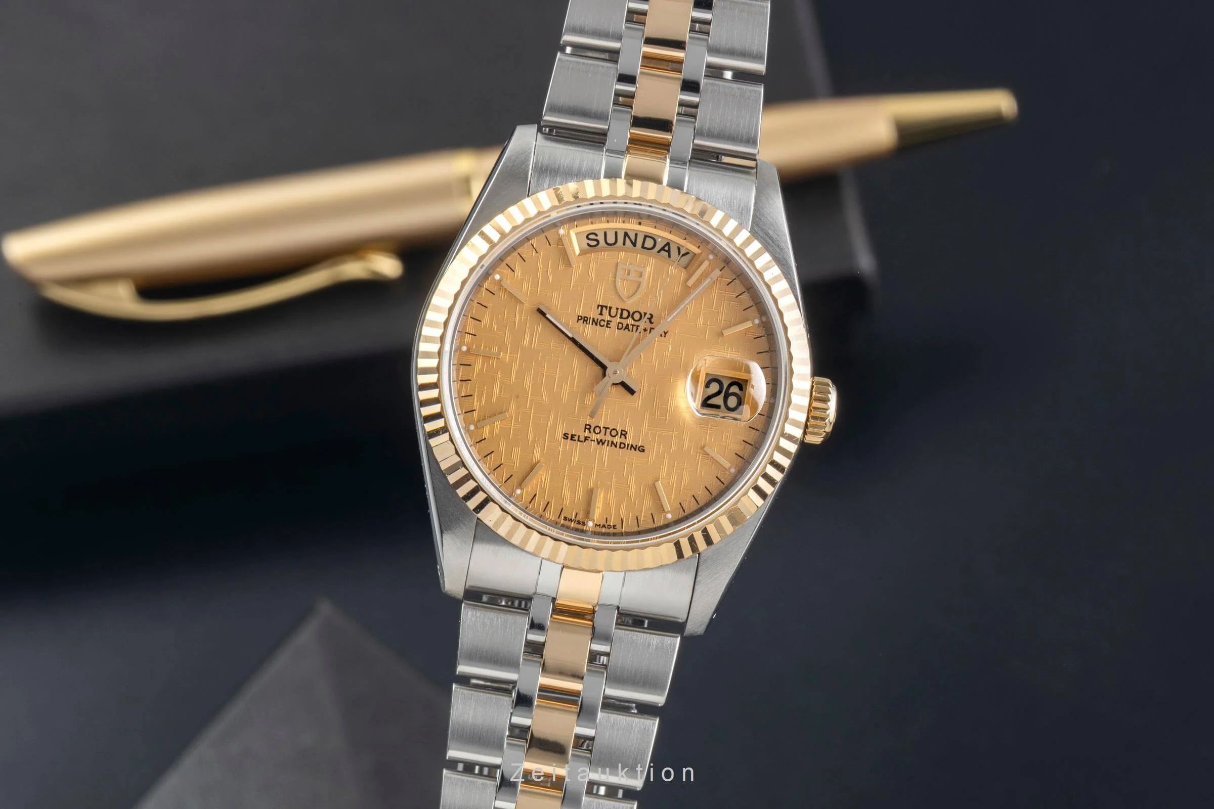 Tudor Date-Day steel / gold automatic men's watch 76213 LP: 4090EUR  [2501235] - Image 2