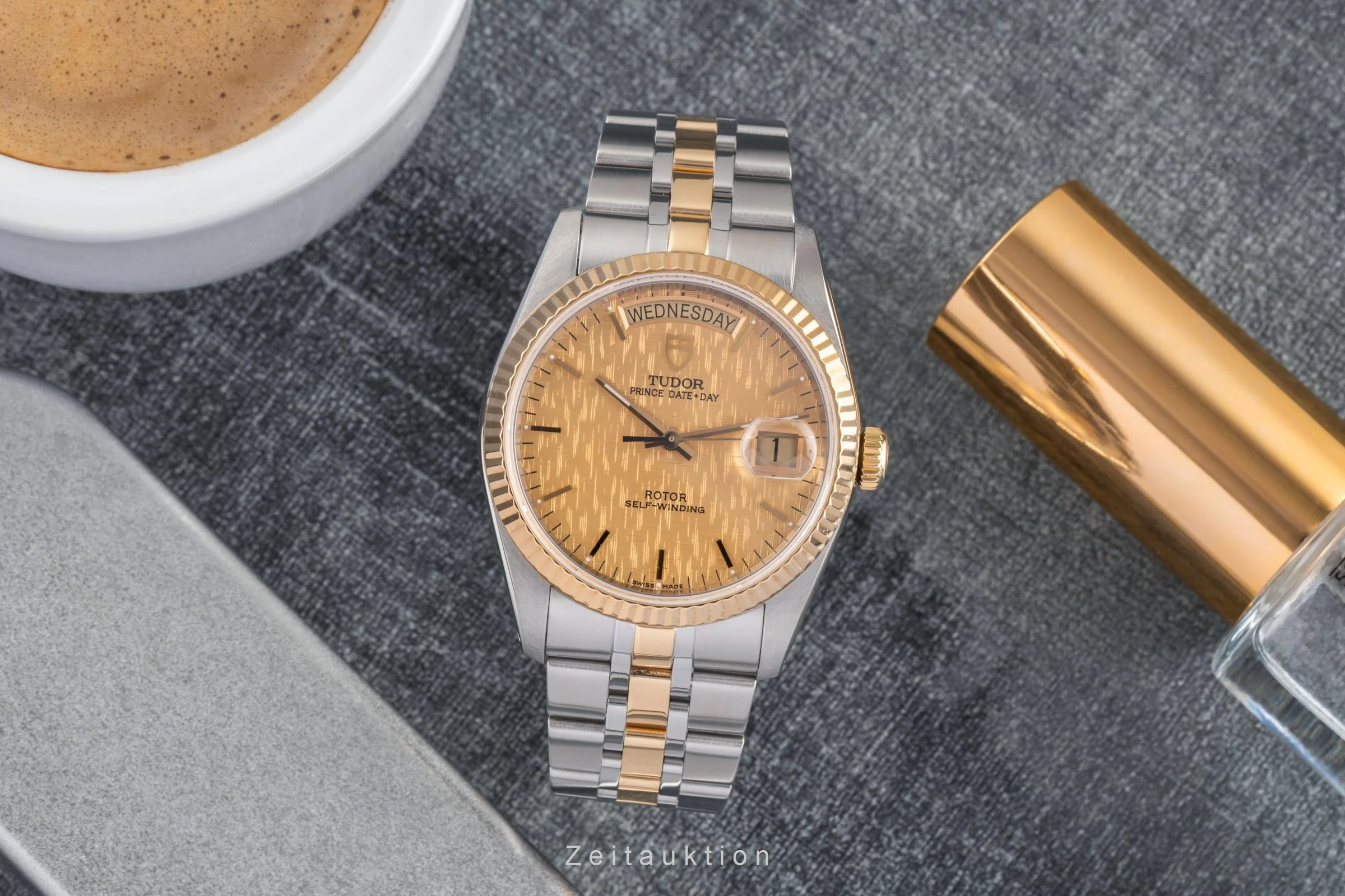 Tudor Date-Day steel / gold automatic men's watch 76213  [2503113] - Image 2