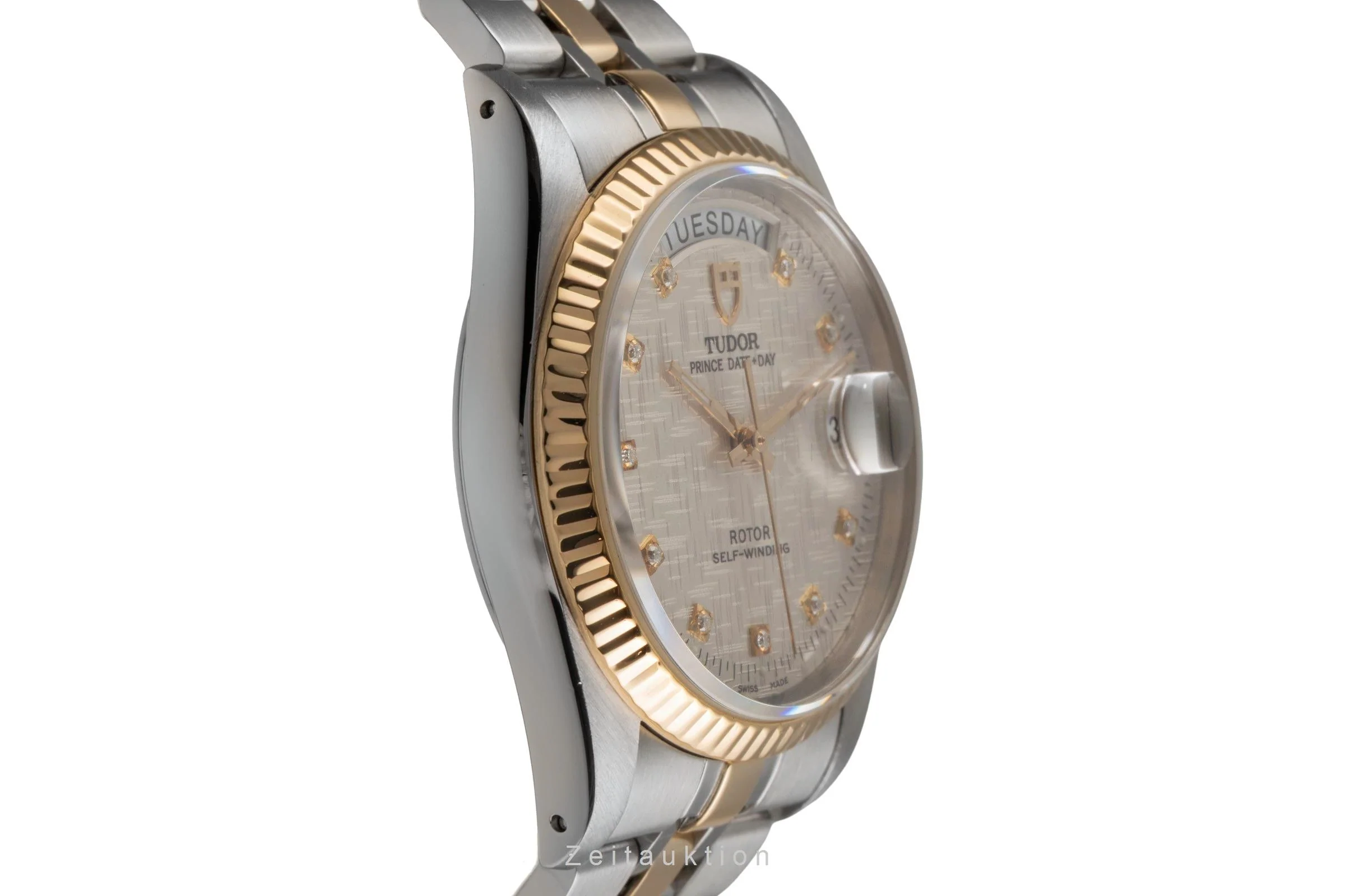 Tudor Date-Day steel / gold automatic men's watch 76213  [2503179] - Image 8