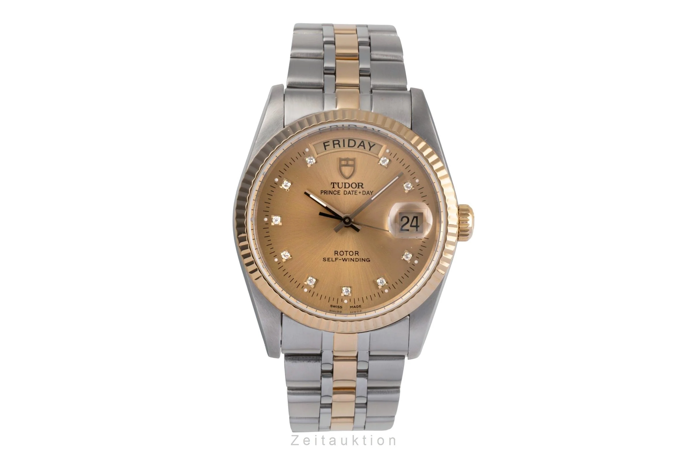 Tudor Date-Day steel / gold automatic men's watch 76213  [2503180] - Image 5