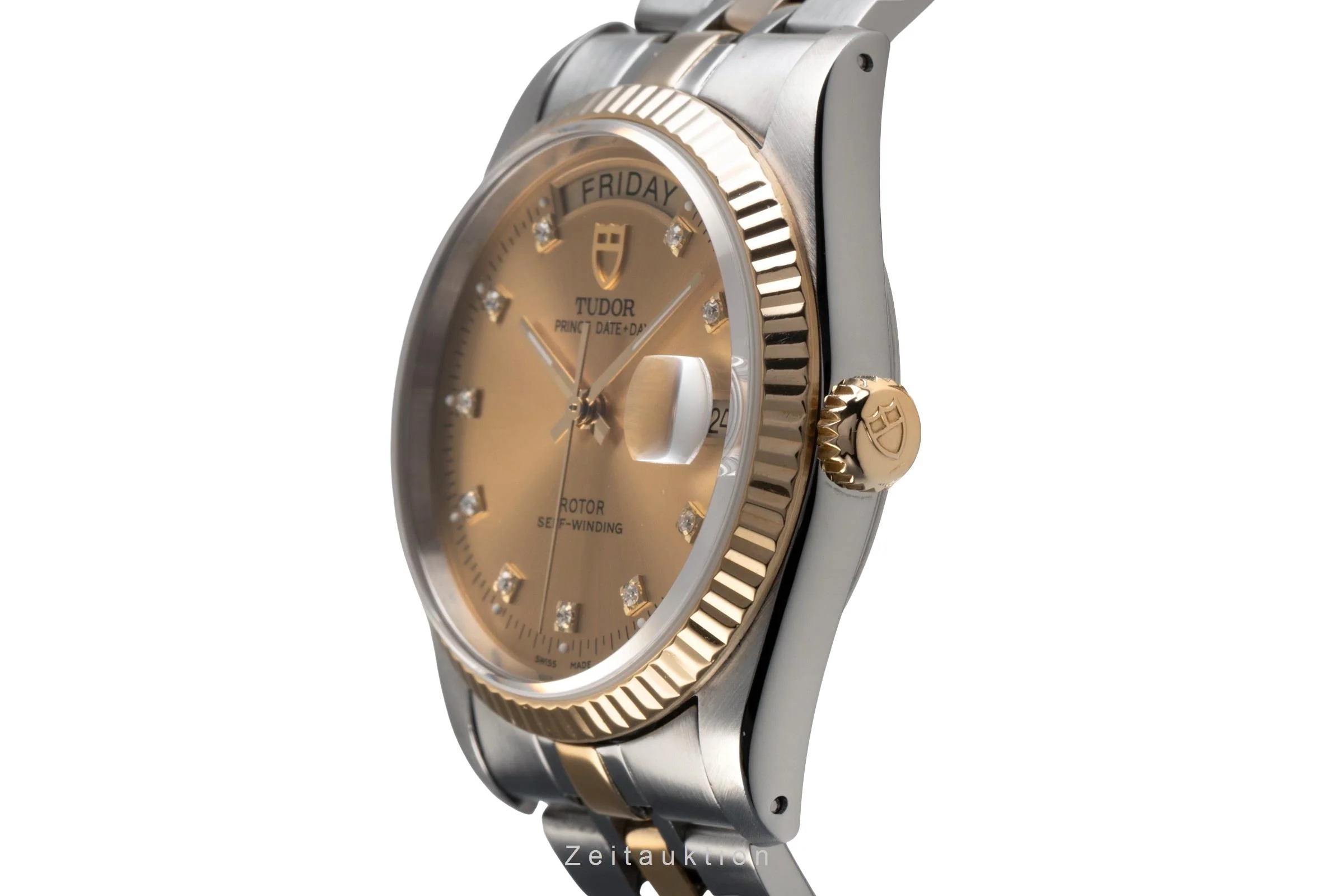 Tudor Date-Day steel / gold automatic men's watch 76213  [2503180] - Image 7