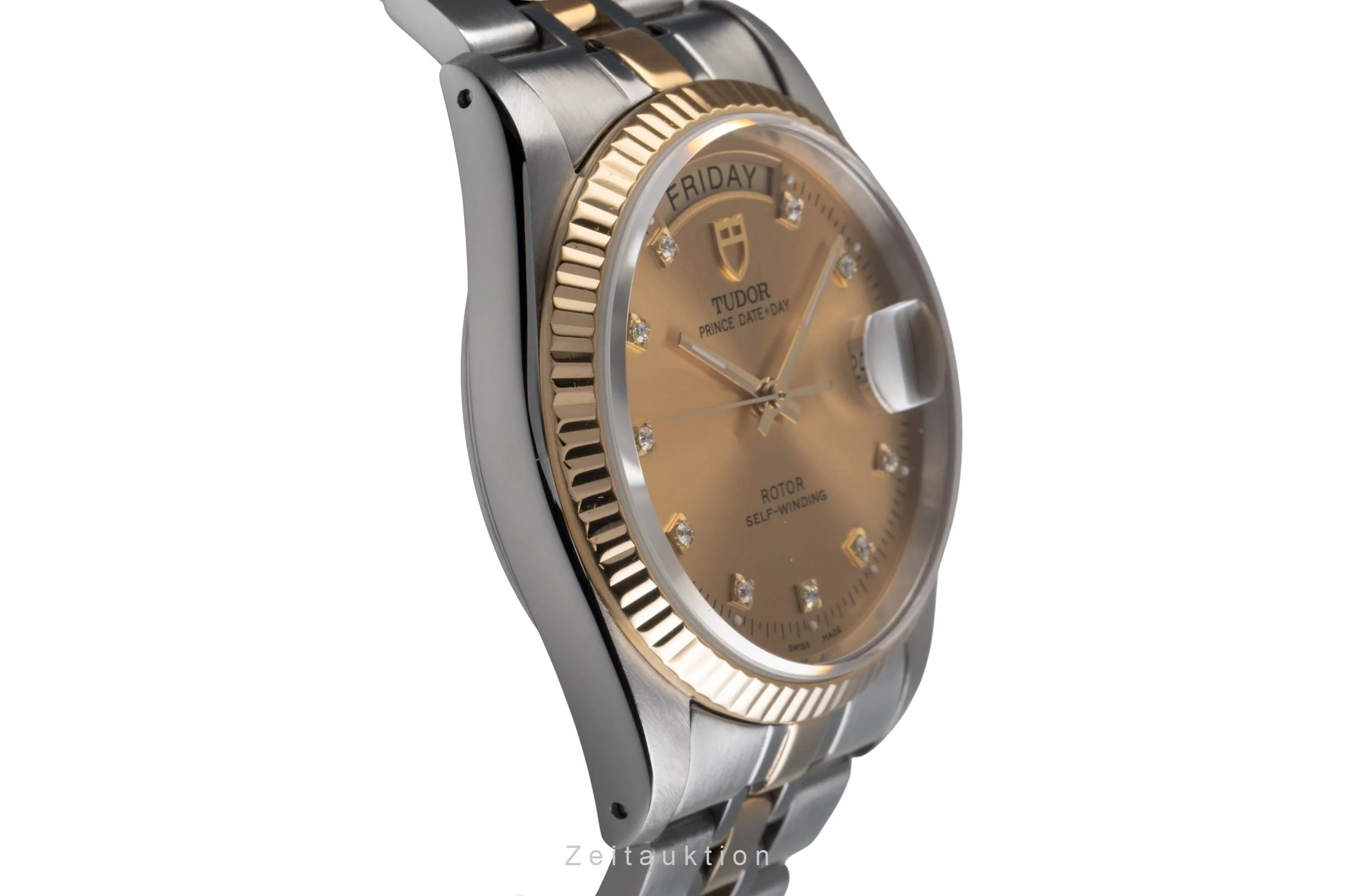 Tudor Date-Day steel / gold automatic men's watch 76213  [2503180] - Image 8