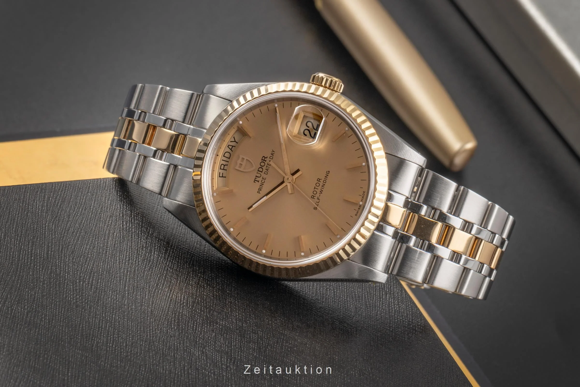 Tudor Date-Day steel / gold automatic men's watch 76213  [2503251] - Image 3